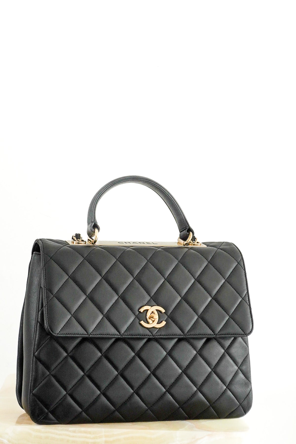 Chanel Trendy CC Flap Bag in Black Quilted Leather 2017 | Authentic Preloved - Reloved Again