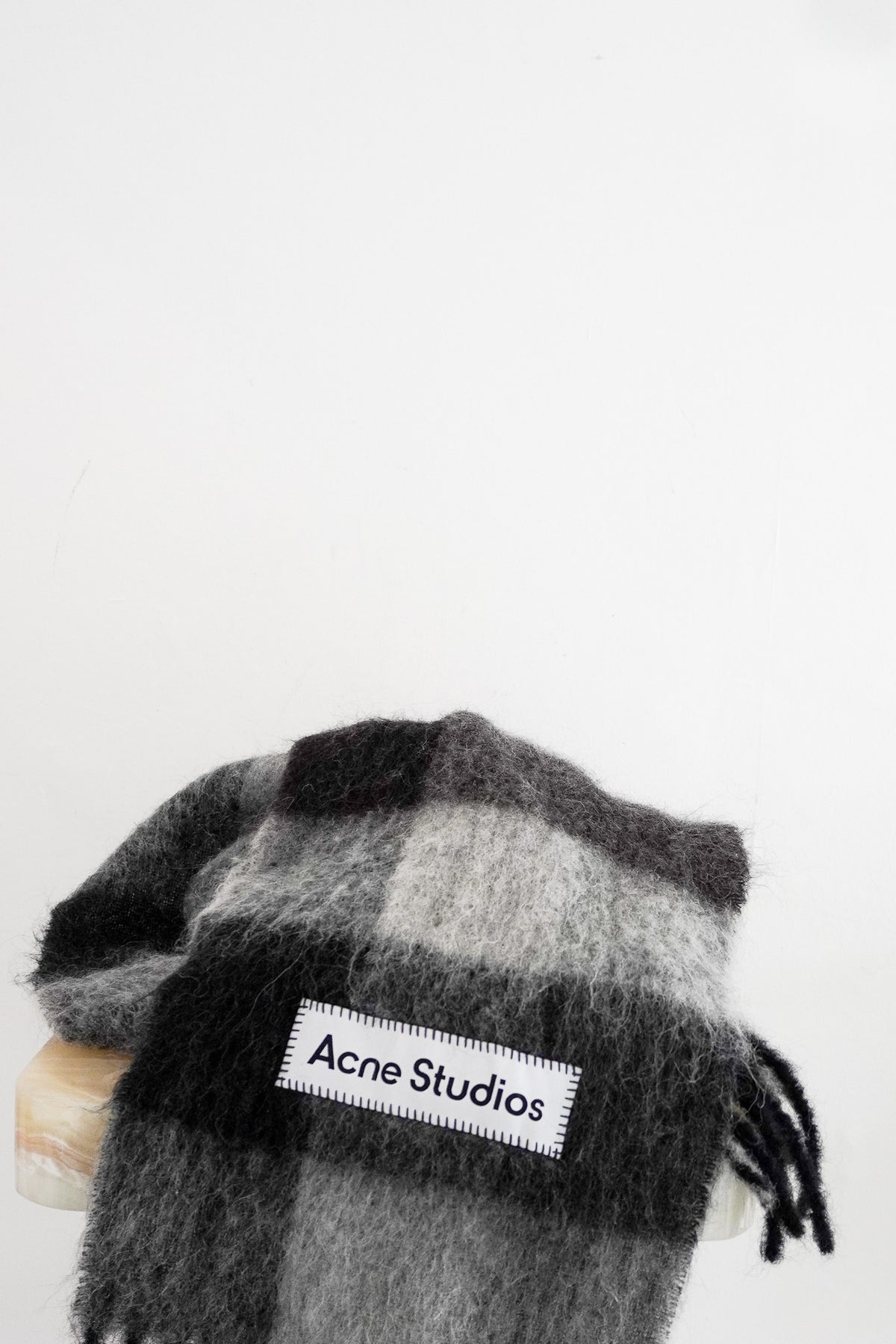 Front Image: Acne Studios Mohair Scarf Chelsea London 
