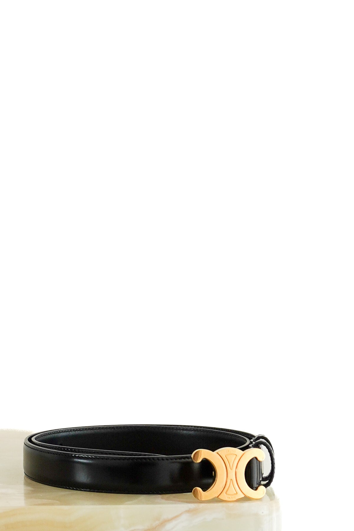 Celine Triomphe Belt in Black (RRP £490) | FINAL SALE Authentic Preloved - Reloved Again