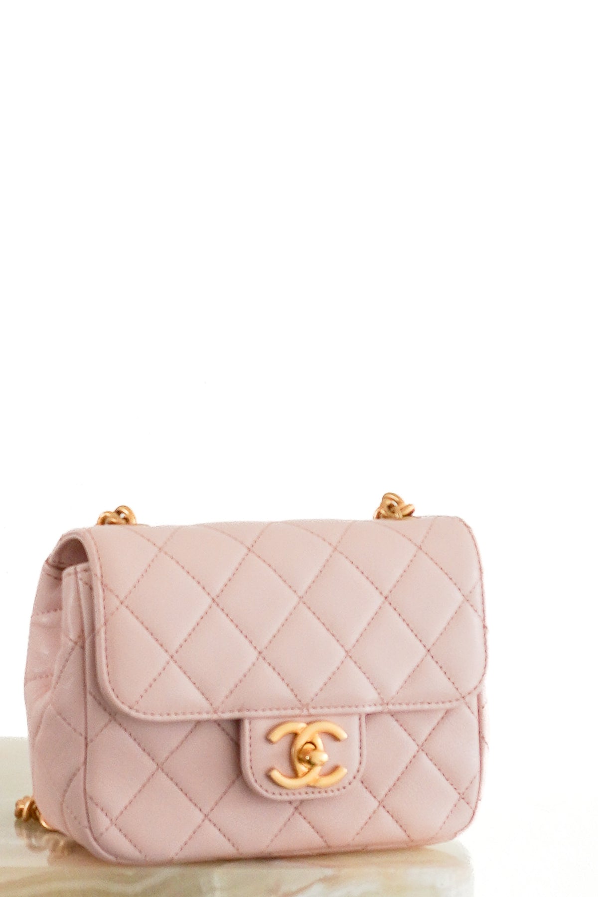 Chanel Classic Mini Flap Bag Pink Quilted Lambskin (RRP £4,390) | Authentic Preloved - Reloved Again