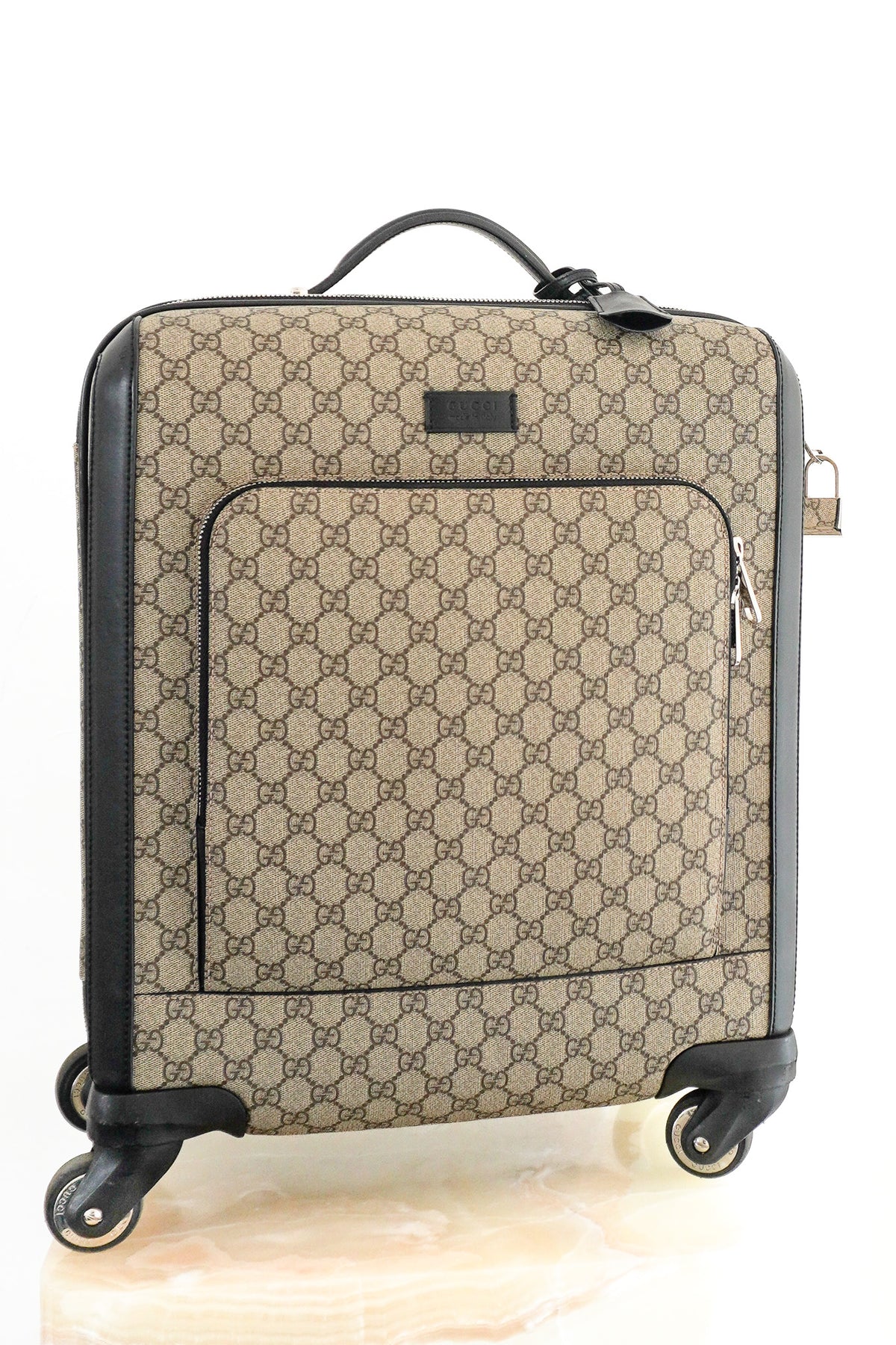 Front Image: Gucci GG Supreme Small Cabin Trolley Chelsea London 