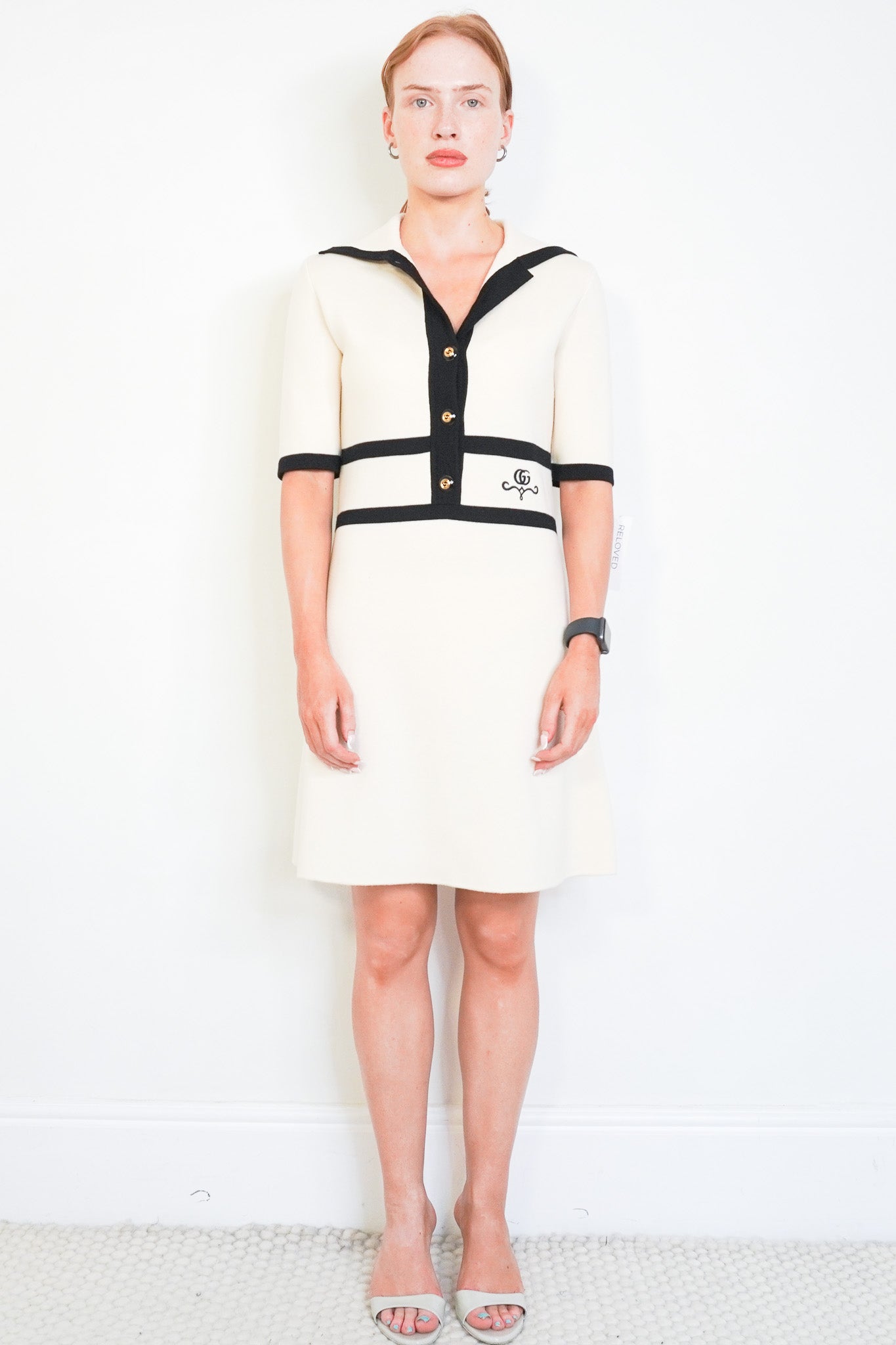 Front Image: Gucci Piquet Polo Knit Dress Chelsea London