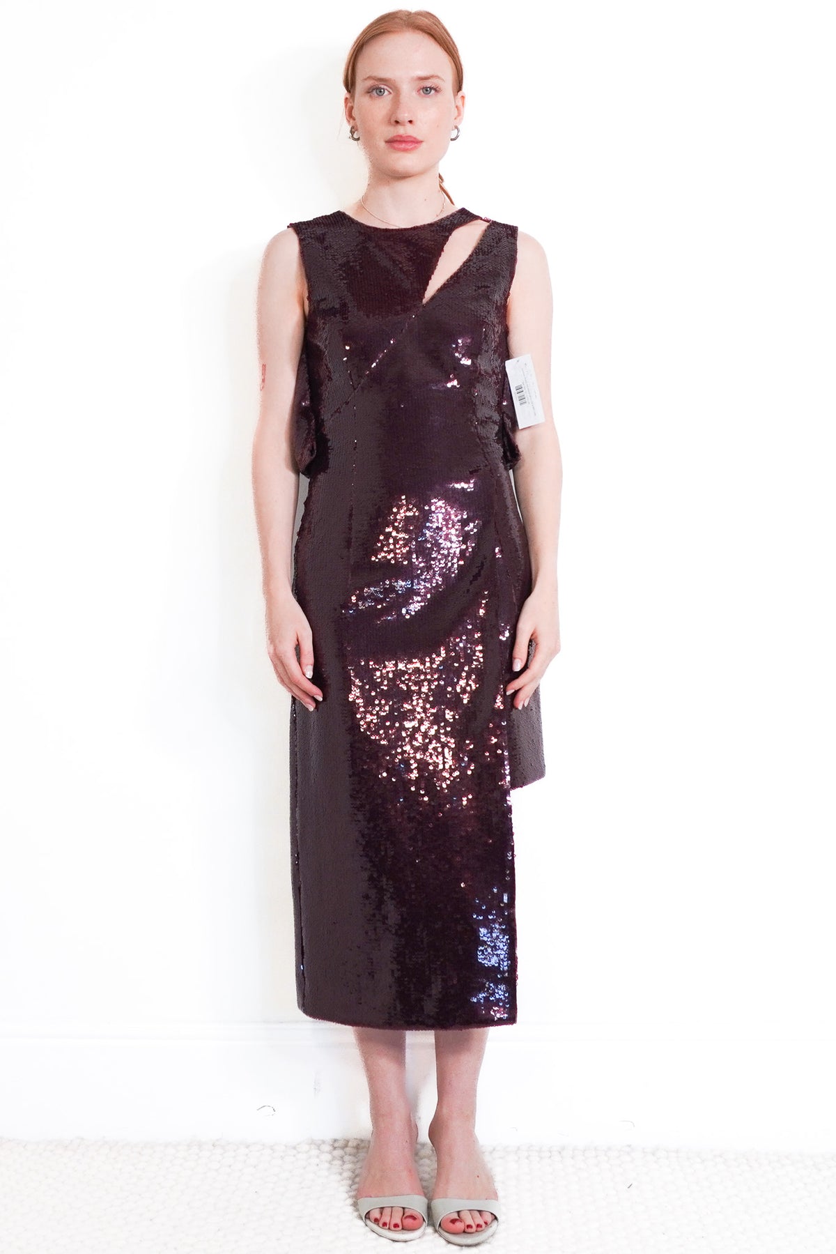 Front Image: Huishan Zhang Red Sequin Dress