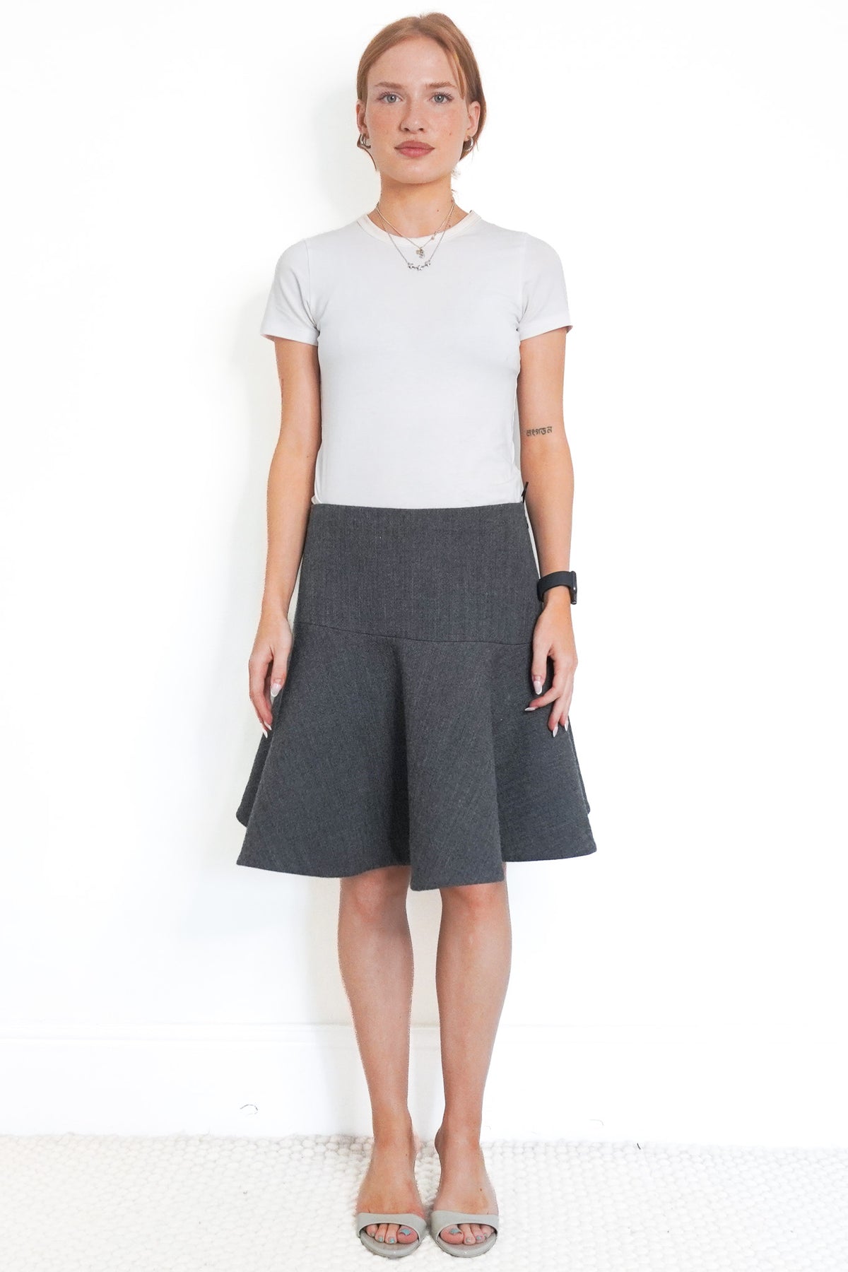 Front Image: Jil Sander Wool Skirt Chelsea London 