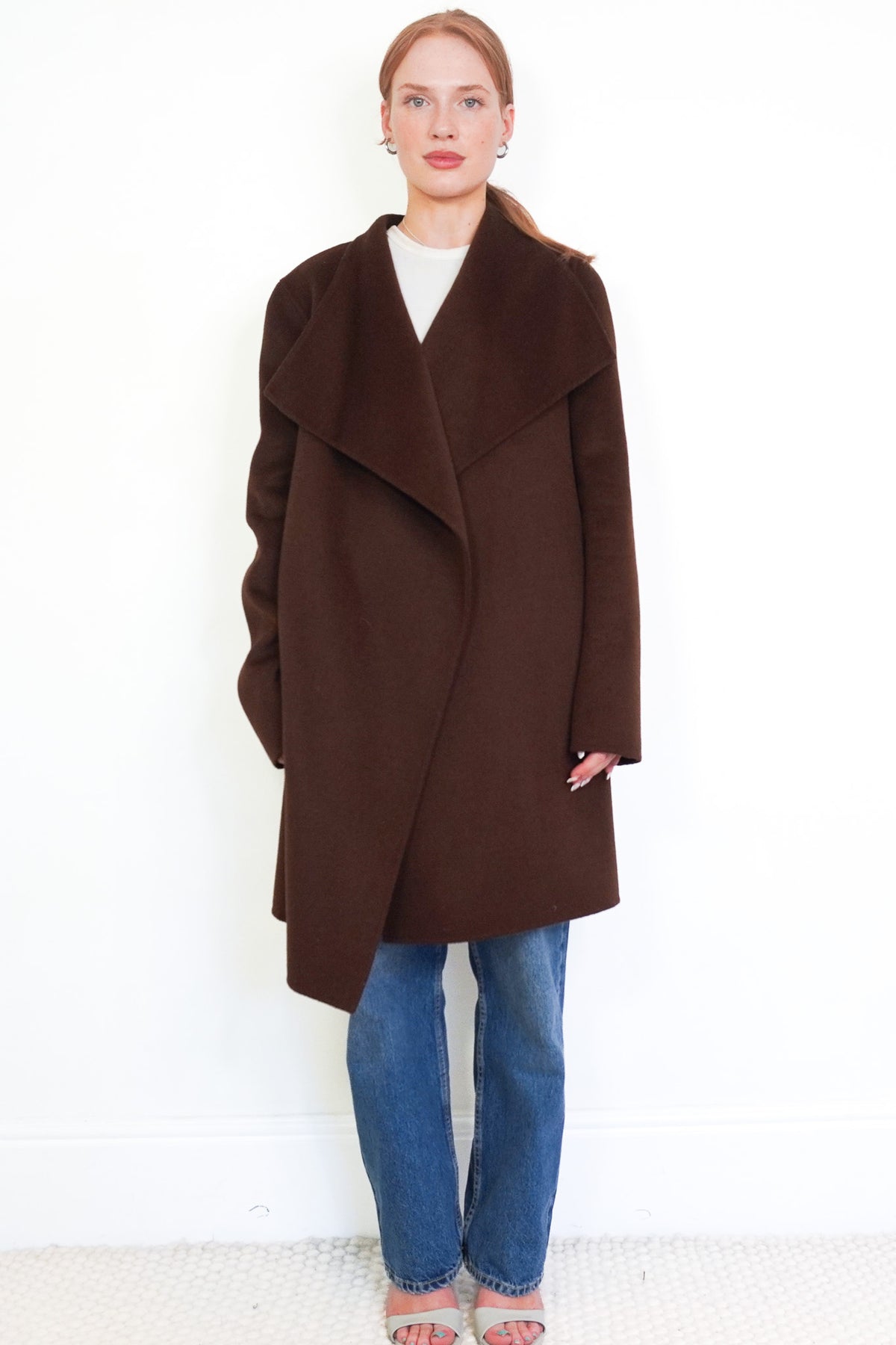 Front Image: Joseph Brown Lisa Long Cashmere Coat Chelsea London