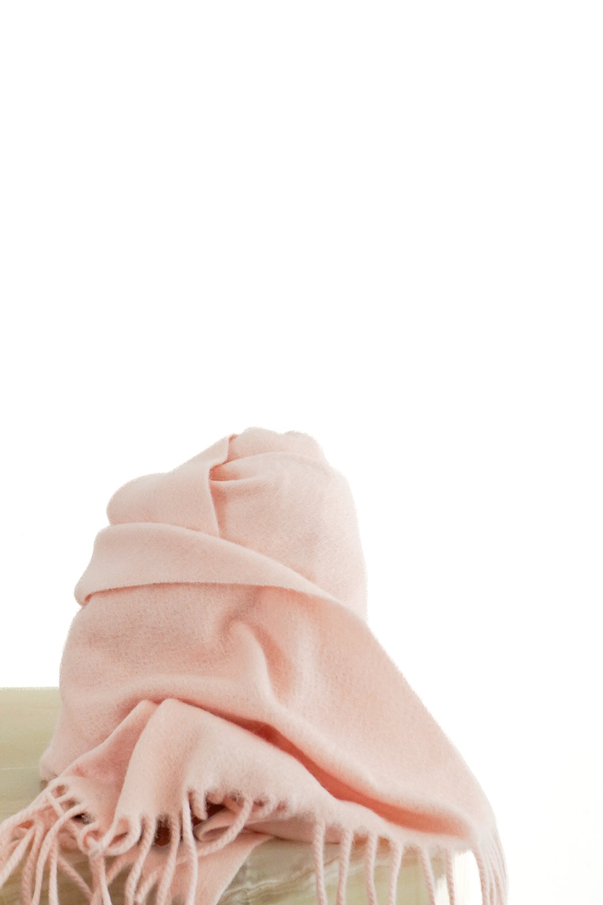 Front Image: Loro Piana Pink Cashmere Scarf Chelsea London