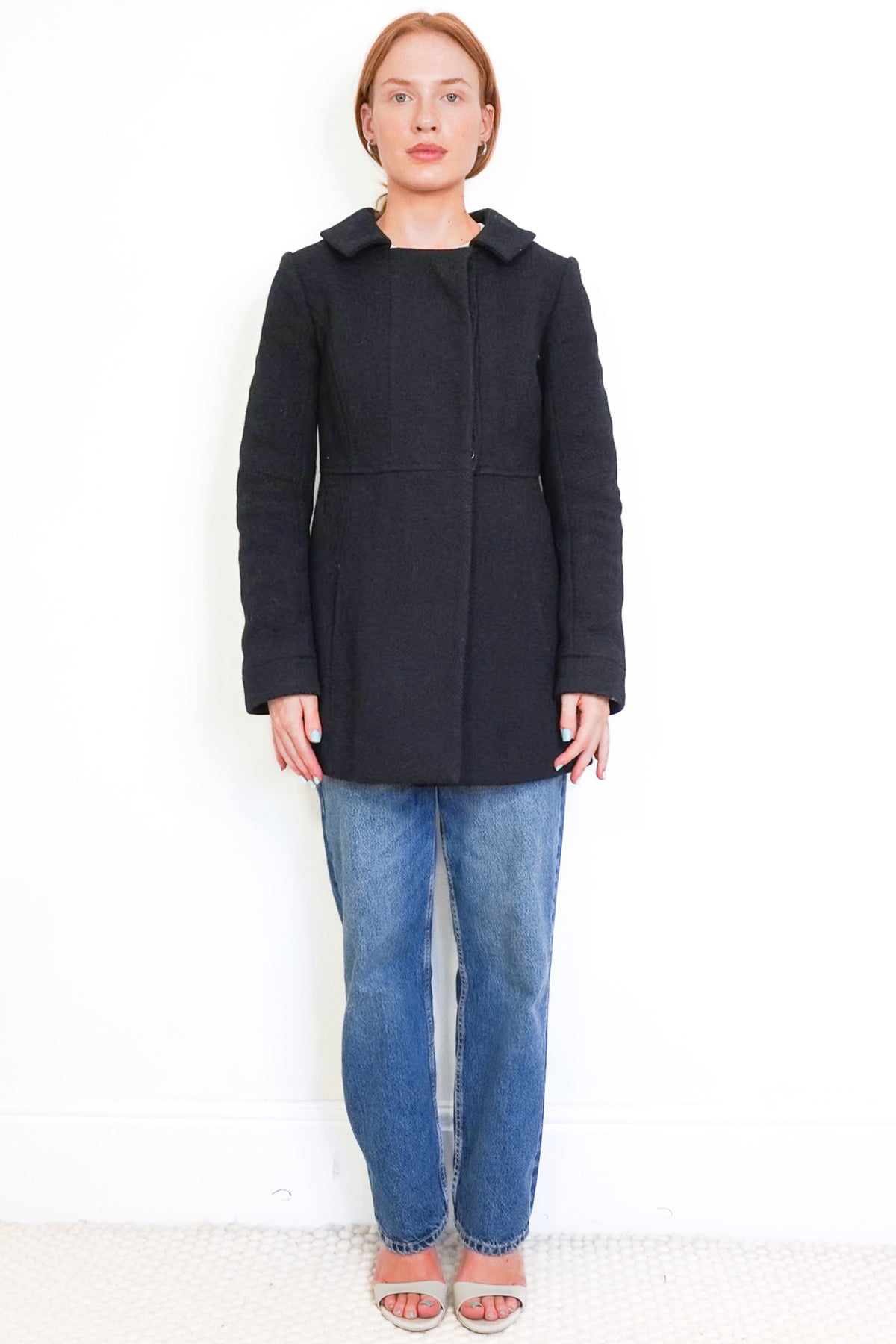 Louis Vuitton Black Peacoat Jacket (RRP £900) | Authentic Preloved - Reloved Again