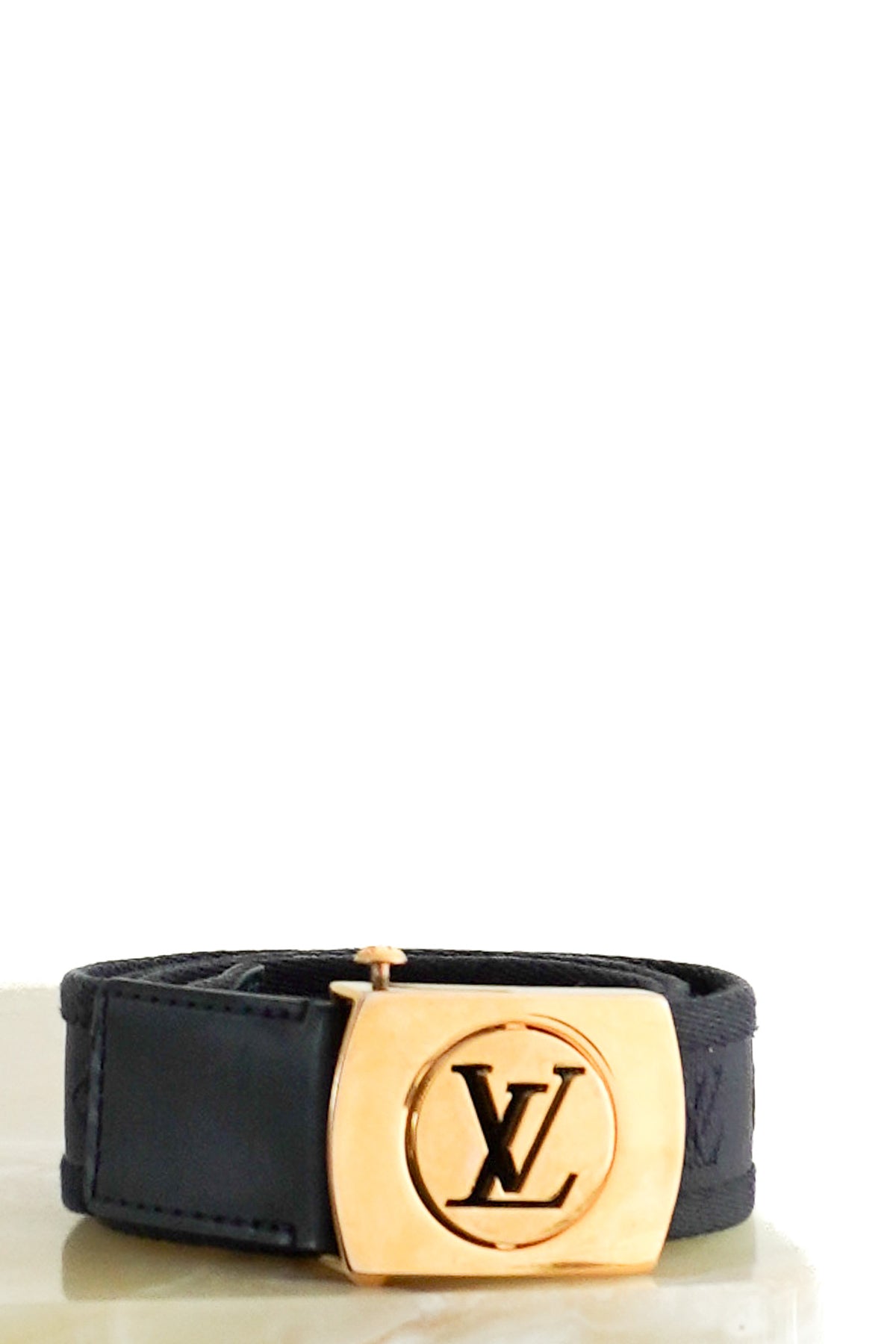 Louis Vuitton Canvas Monogram Buckle Belt | FINAL SALE Authentic Preloved - Reloved Again