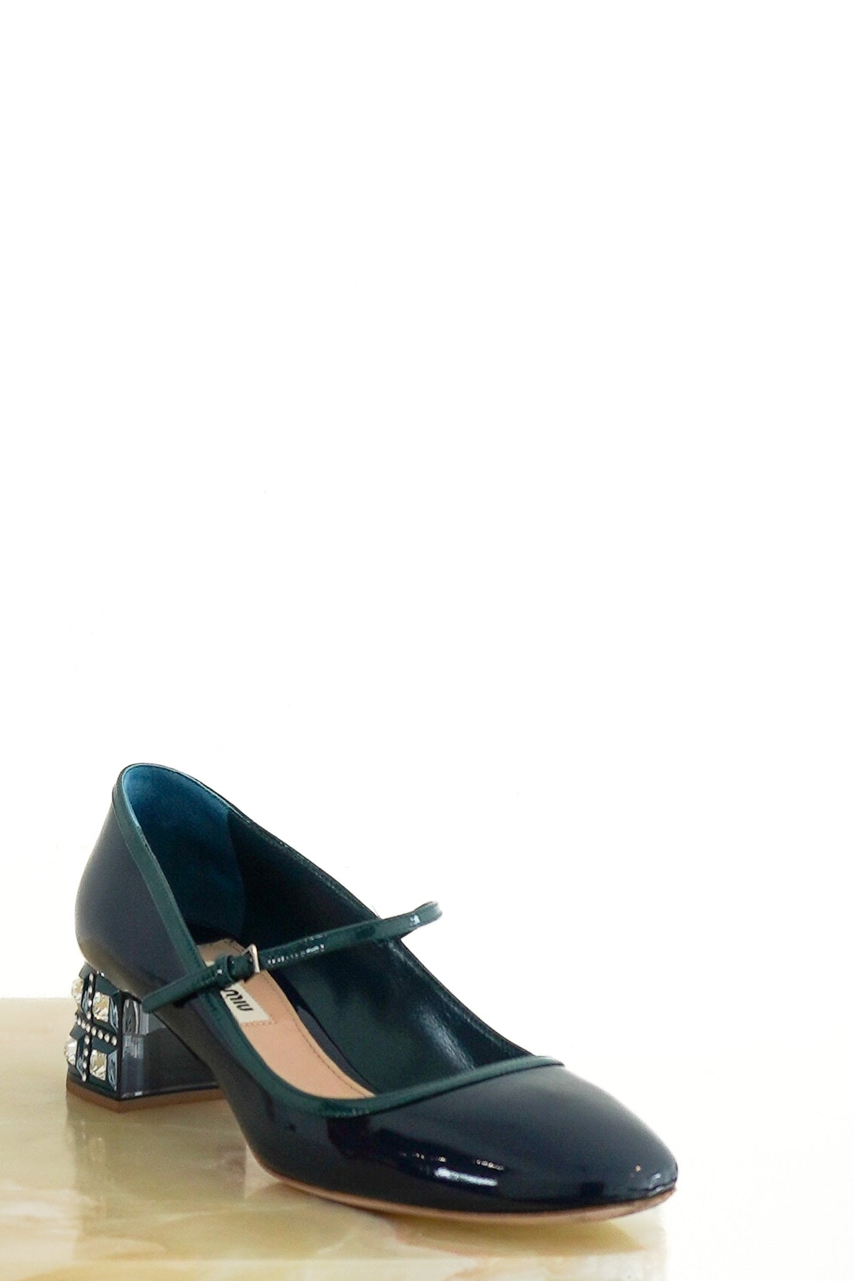 Front Image: Mui Mui Embellished Mary Jane