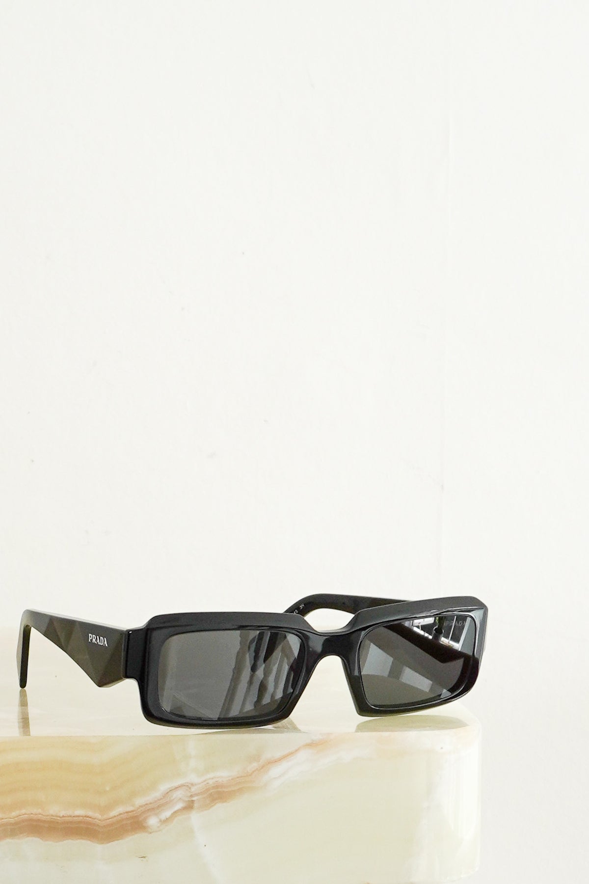 Prada Symbole Sunglasses in Black (RRP £310) | Authentic Preloved - Reloved Again