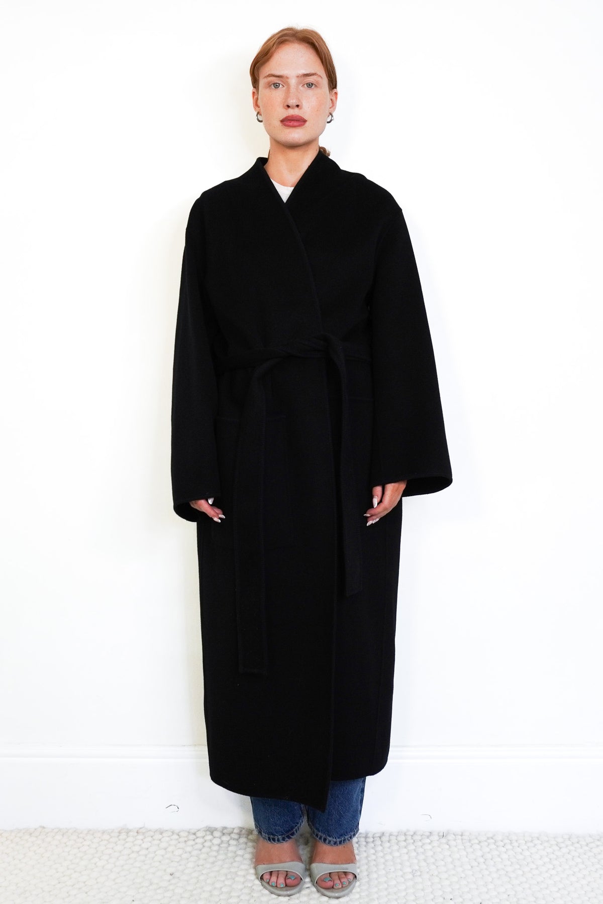 Front Image: Rohe Signature Scarf Coat Chelsea London
