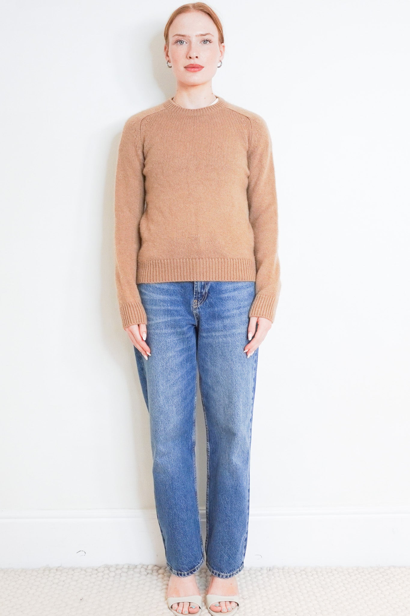 Front Image: Saint Laurent Brown Camel Hair Sweater Chelsea London