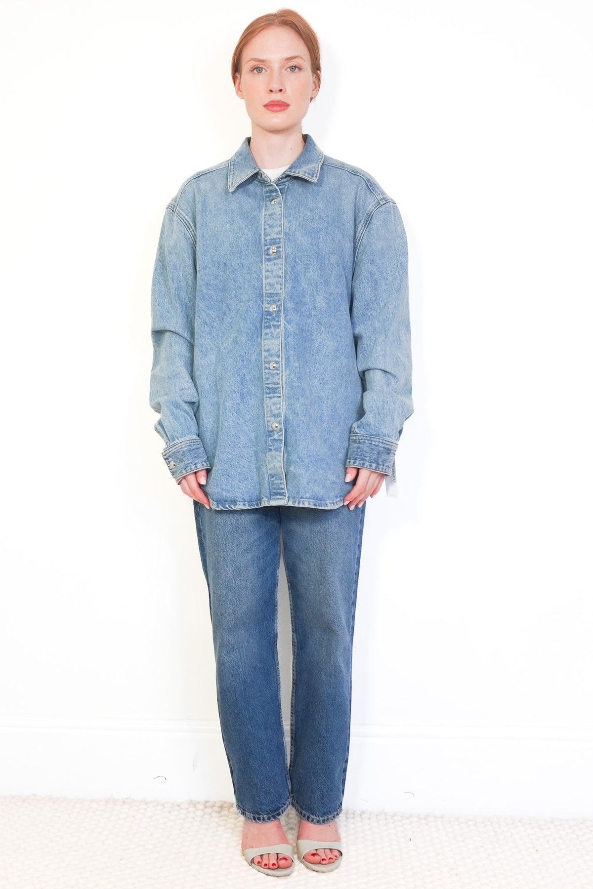 Front: Khaite Denim Shirt