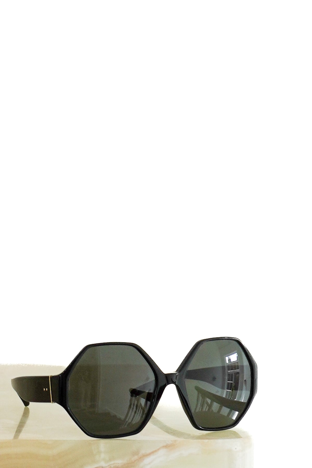 Linda Farrow Paloma Hexagon Sunglasses Polarized Lens (RRP £415) | FINAL SALE Authentic Preloved - Reloved Again