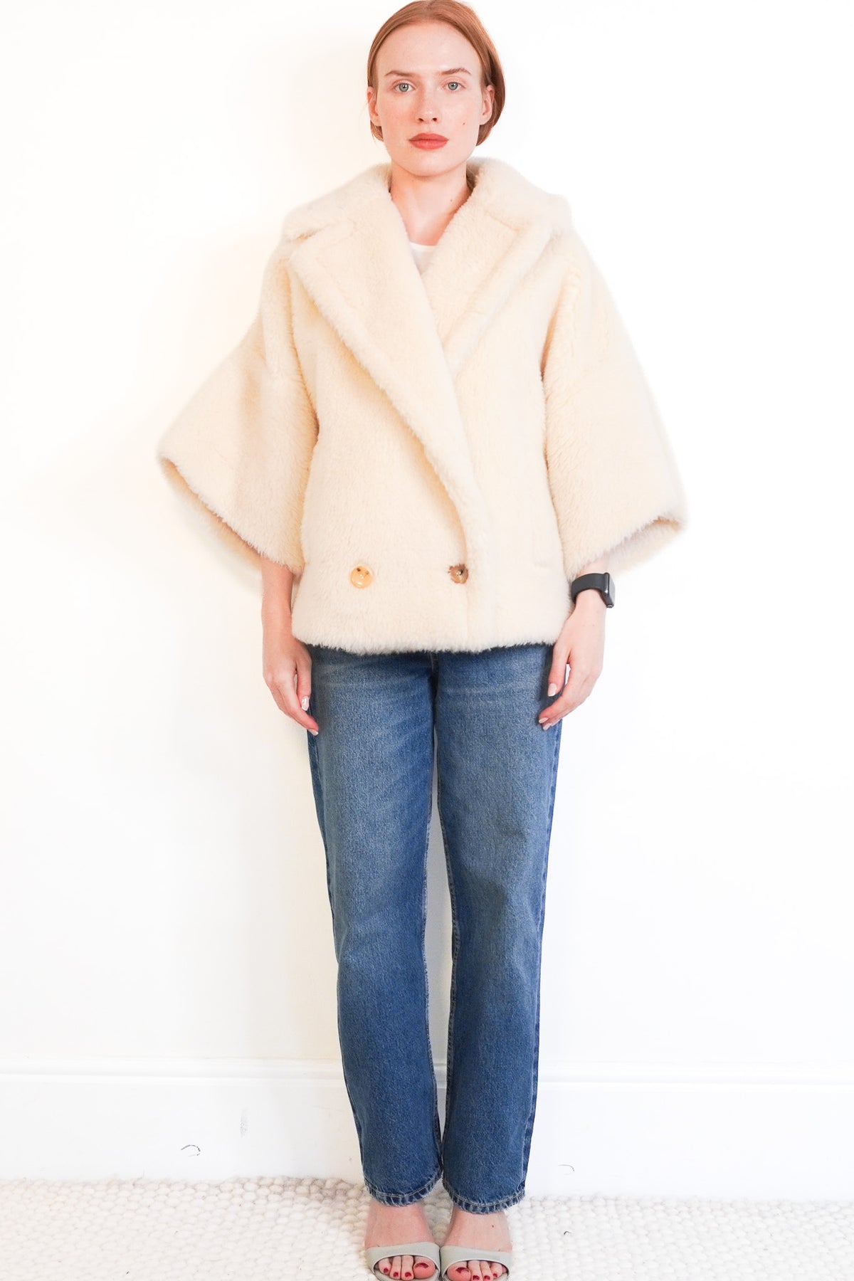 Front: Max Mara Short Cream Teddy