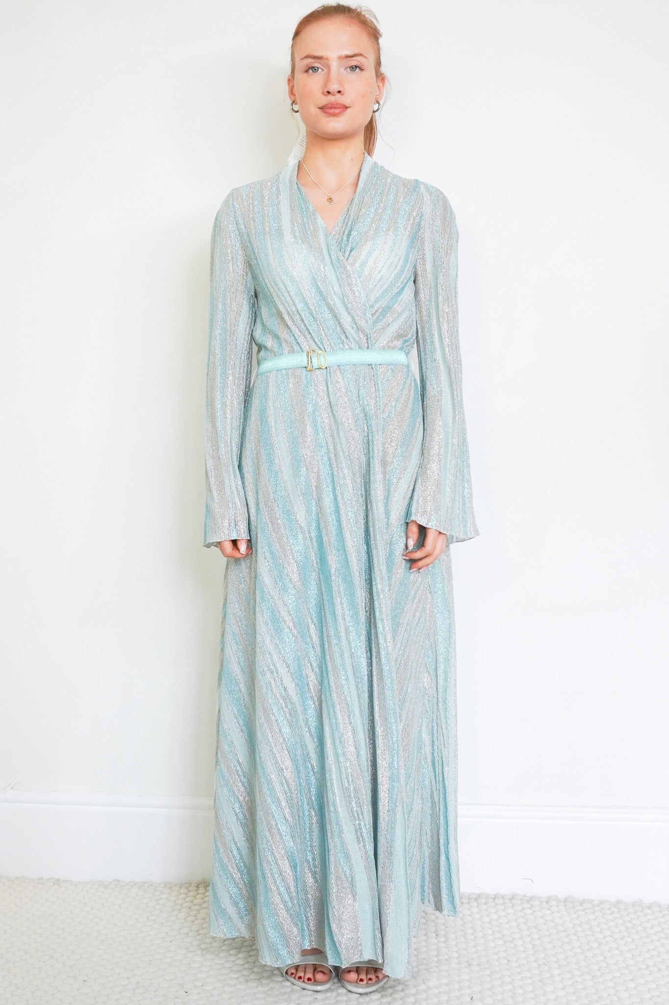 Forte_Forte Wrap Dress in Aqua (RRP £350) | Authentic Preloved - Reloved Again