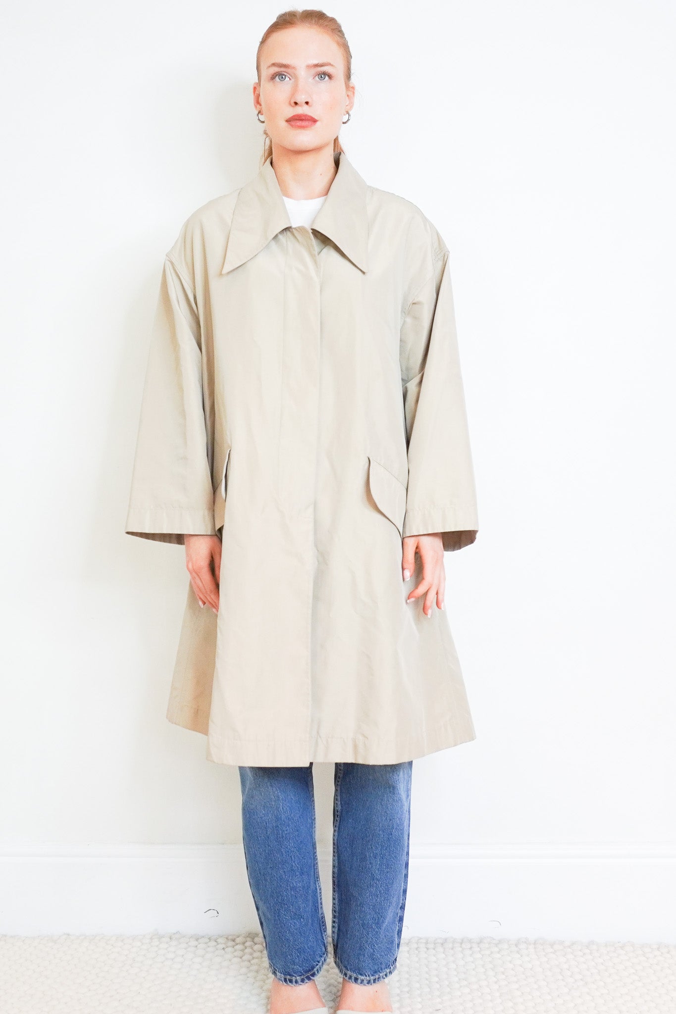 Vintage Chanel Swing Trench Coat RRP £1000 | Authentic Preloved - Reloved Again