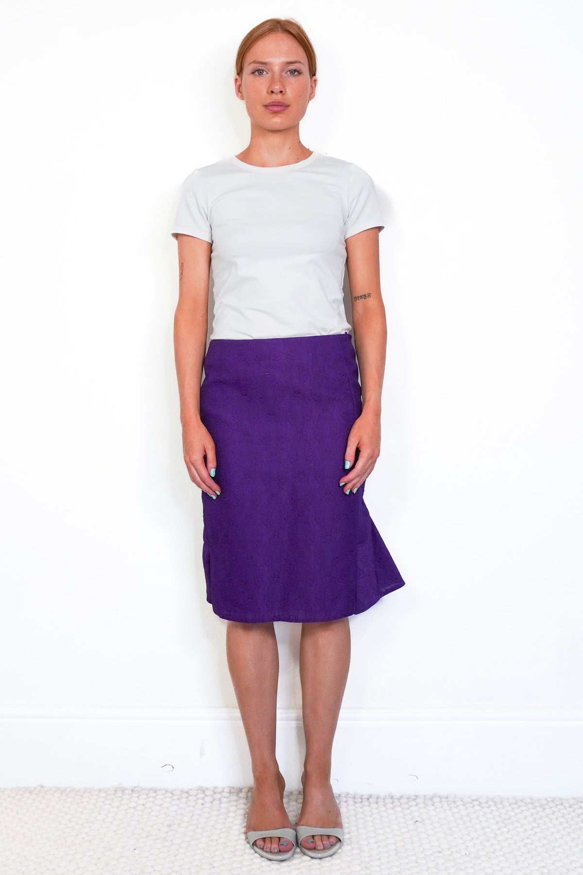 Front: Yves Saint Laurent Purple Skirt