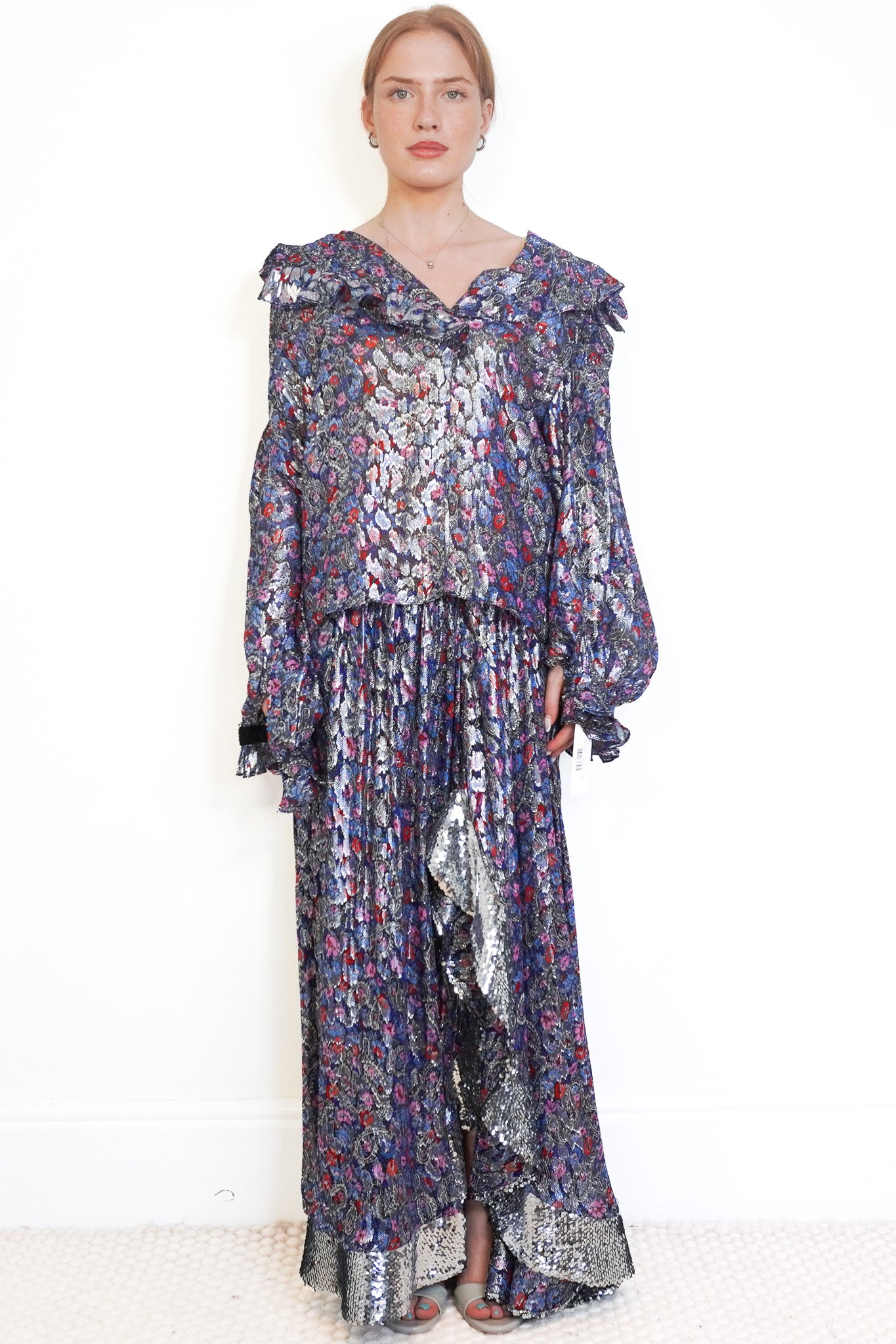 Front image NEW Isabel Marant Chandraya Faded Night Blouse & Skirt Set  Chelsea London