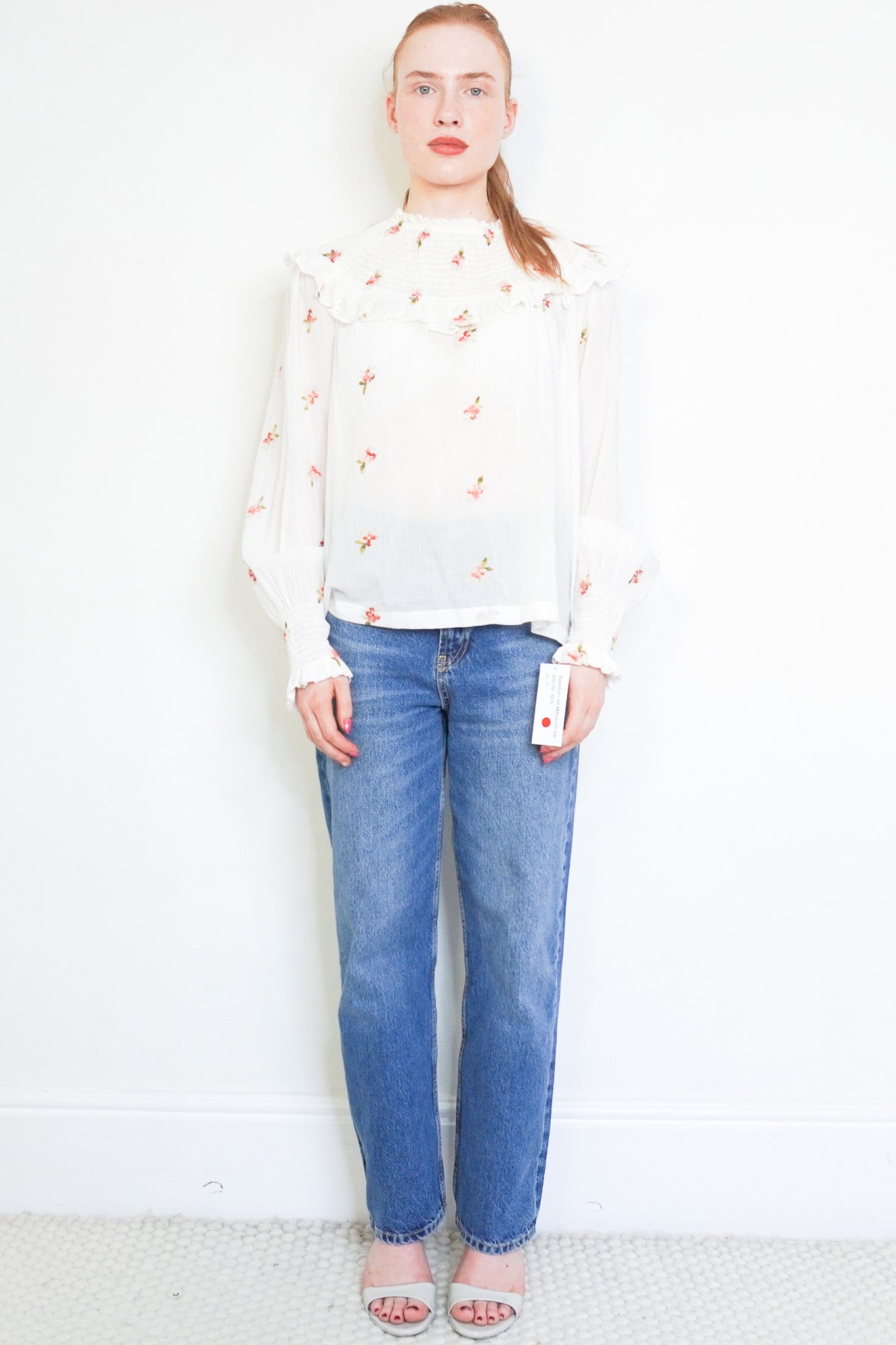 Masscob Cross Stitch Rose Cotton Blouse (RRP £350) | Authentic Preloved - Reloved Again