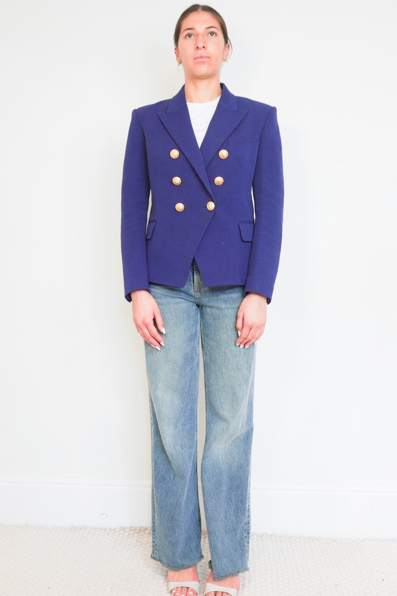 Balmain Navy Jacket RRP £1,290 | Authentic Preloved