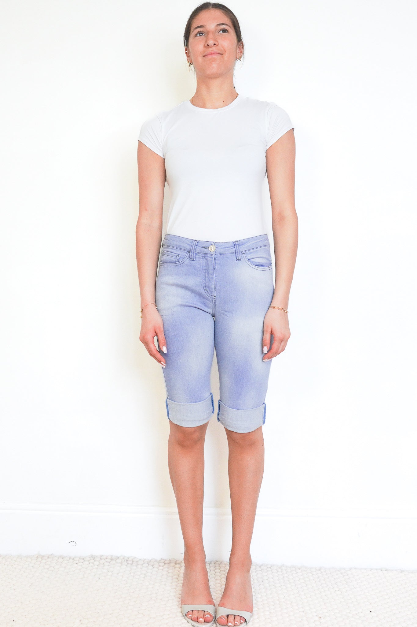 Front_image_of_the_Chanel_Blue_Jean_Shorts