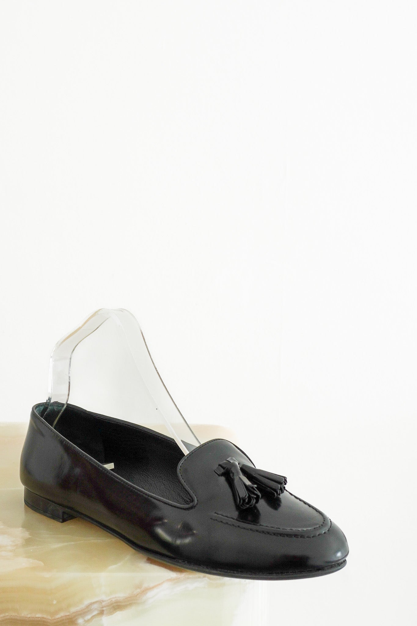 Front image of the Church's Loafers in Black Chelsea London