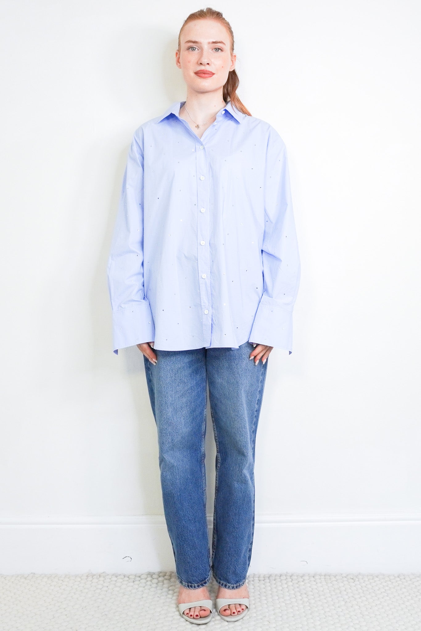 Front image of the Frame Embellished Shirt Chelsea London