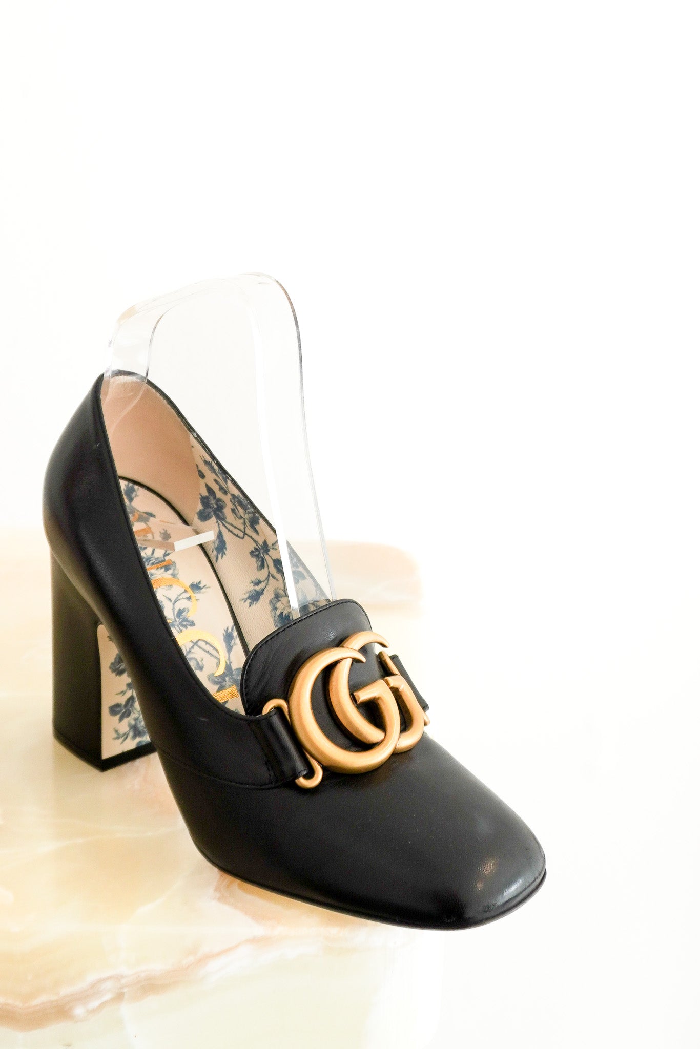 Gucci Marmont Victoire Black Pumps (RRP £815) | Authentic Preloved
