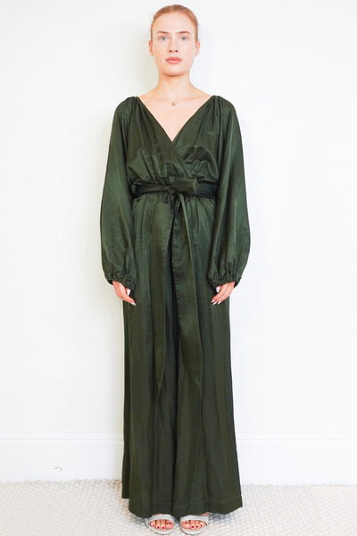 kalita dress green Kalita Silk Long Dress - Green Dresses, Clothing - WKLTA20664
