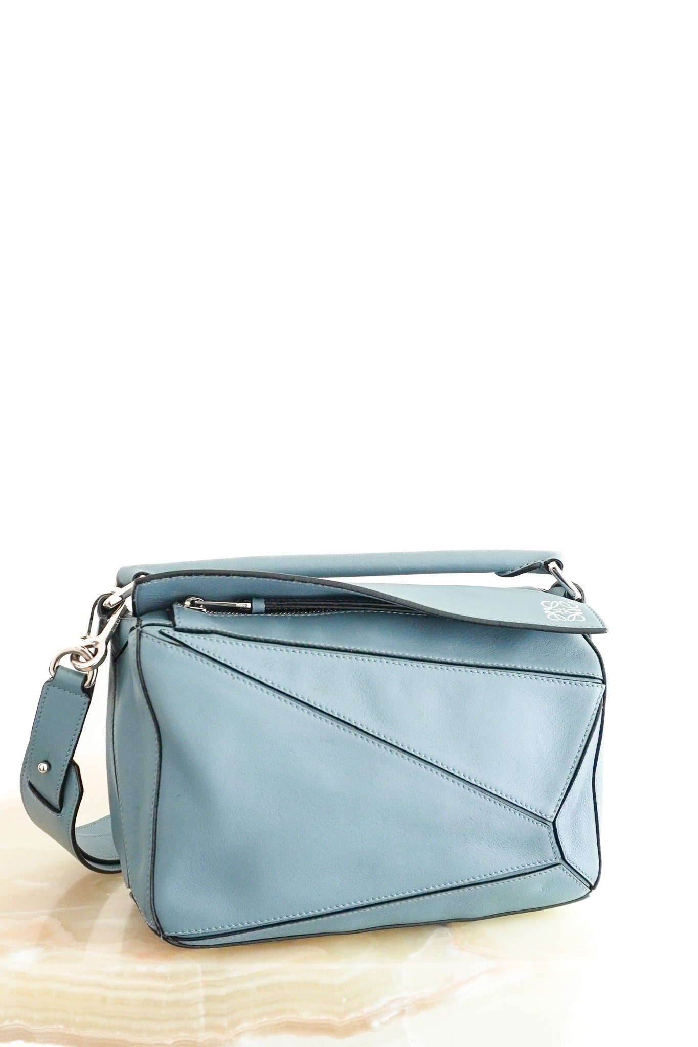 Front image of the Loewe Medium Puzzle Bag Chelsea London