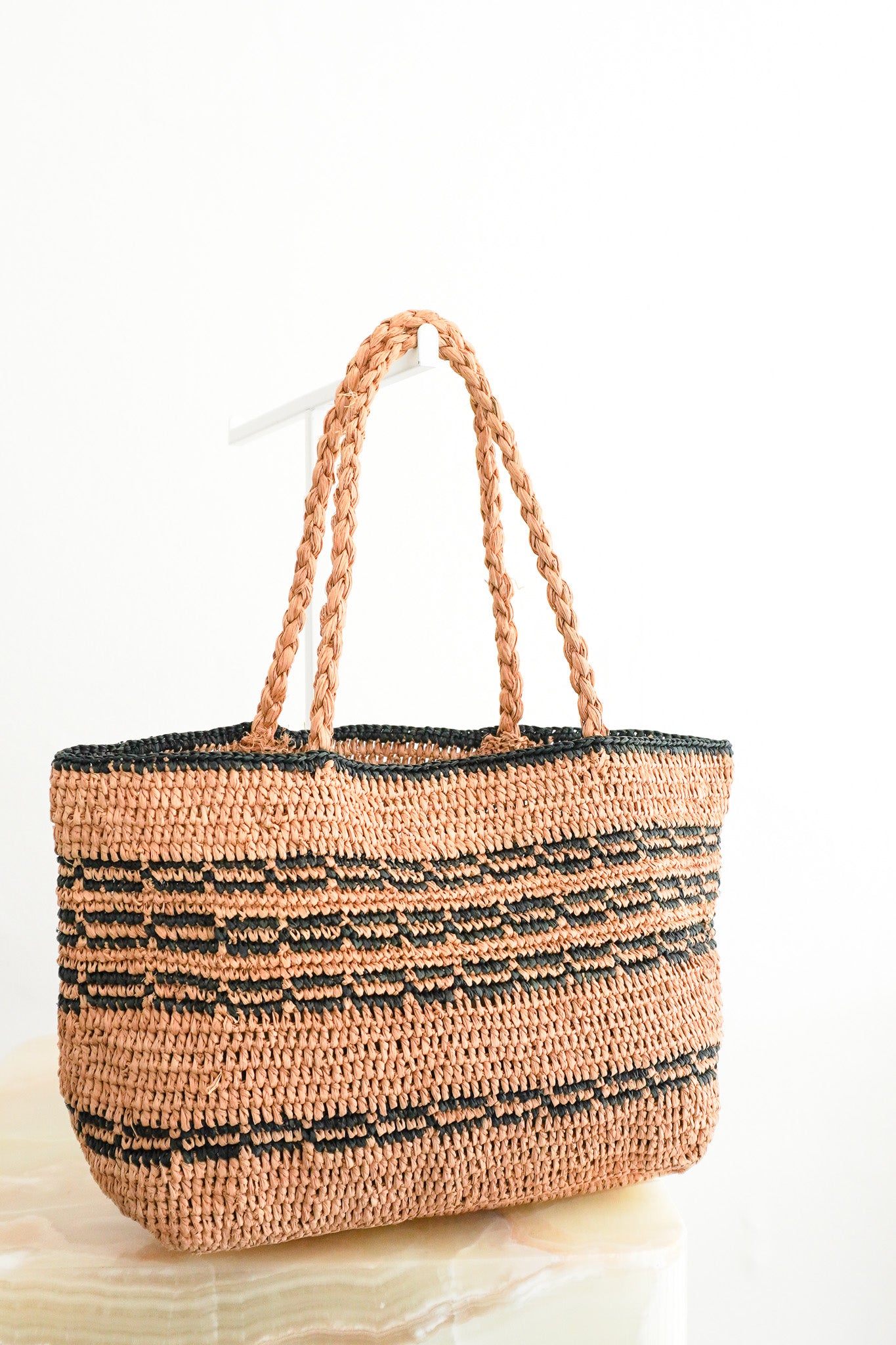 Front image of the Rouje Basket Bag Chelsea London