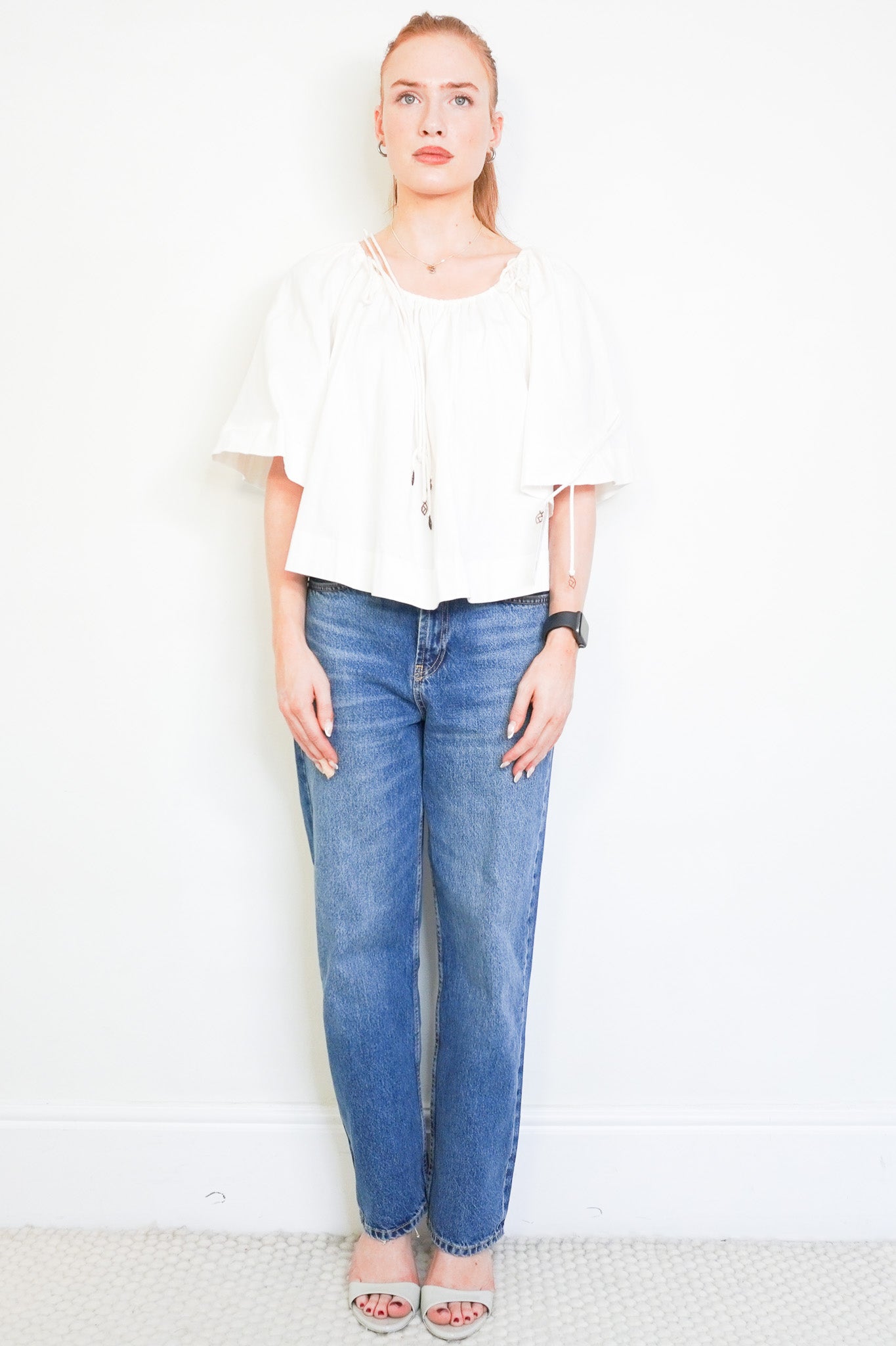 Front image of the See By Chloe White Top Chelsea London