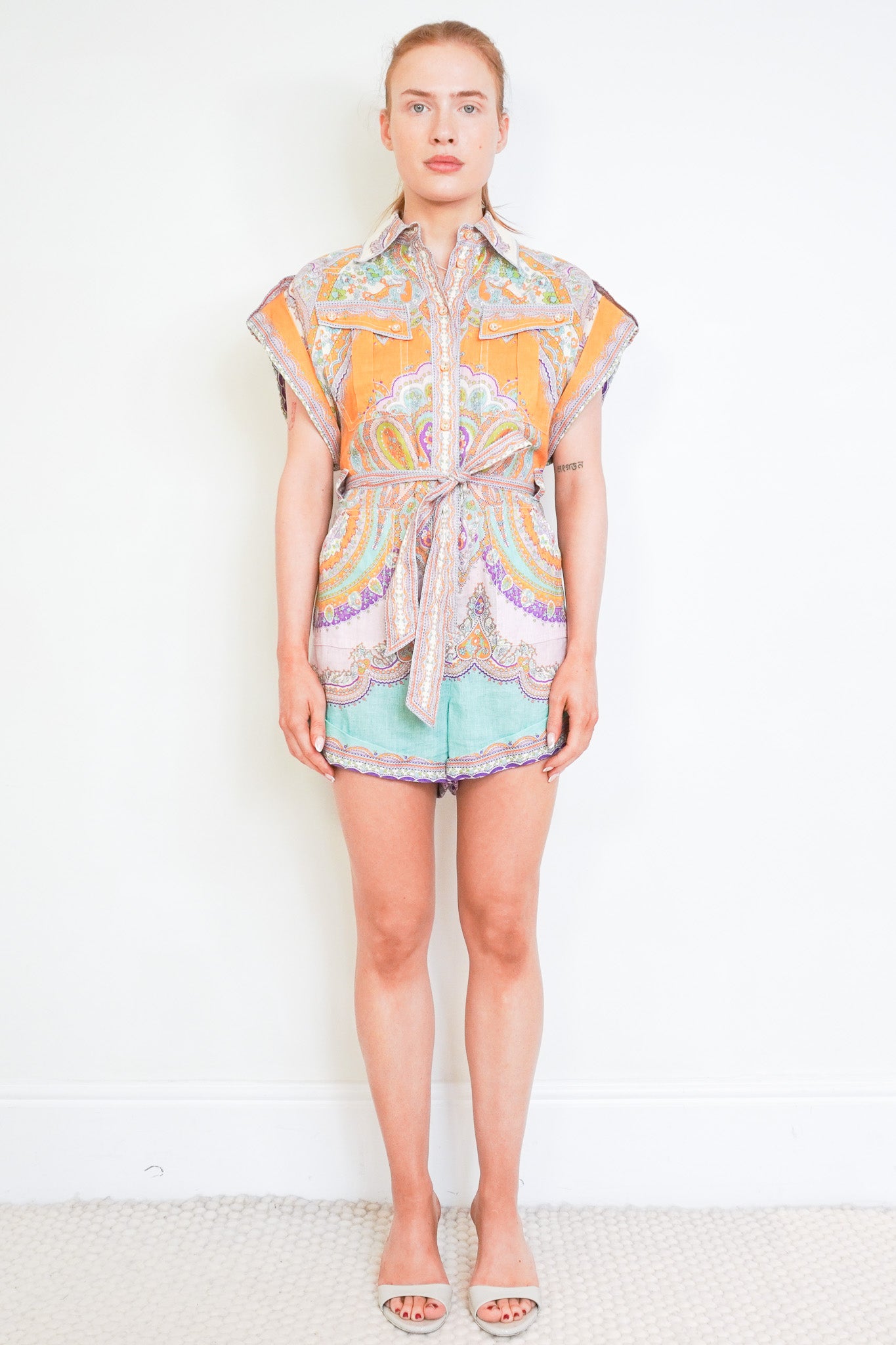 Zimmermann Multi Colour Playsuit (RRP £700) | Authentic Preloved - Reloved Again