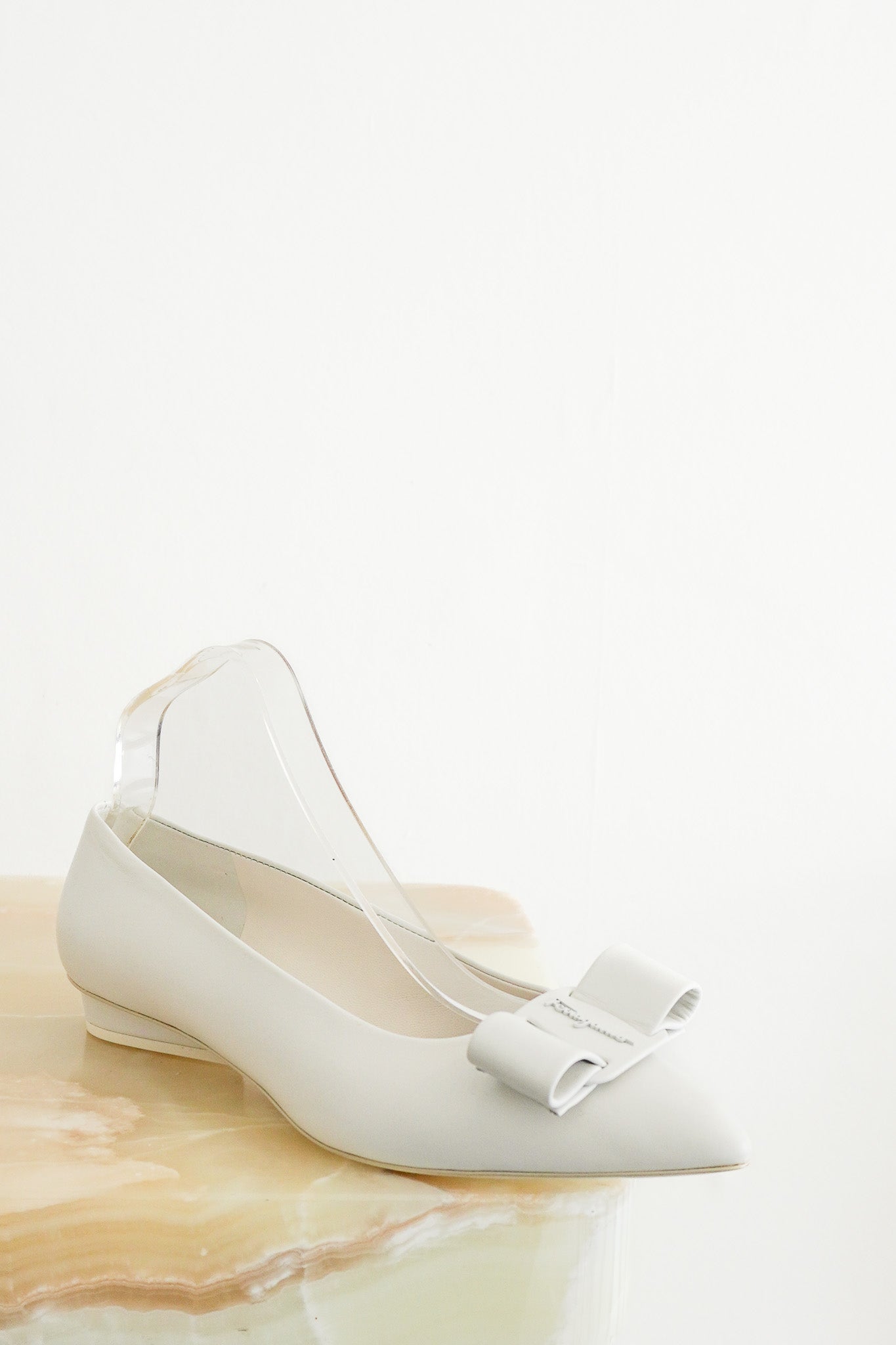 Salvatore Ferragamo White Pumps (RRP £685) | Authentic Preloved - Reloved Again