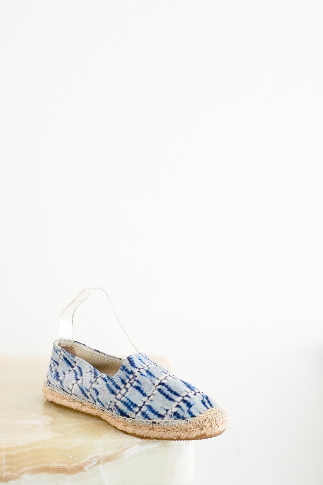 Front photo of the Isabel Marant Blue Tie-Dye Espadrilles  Chelsea London