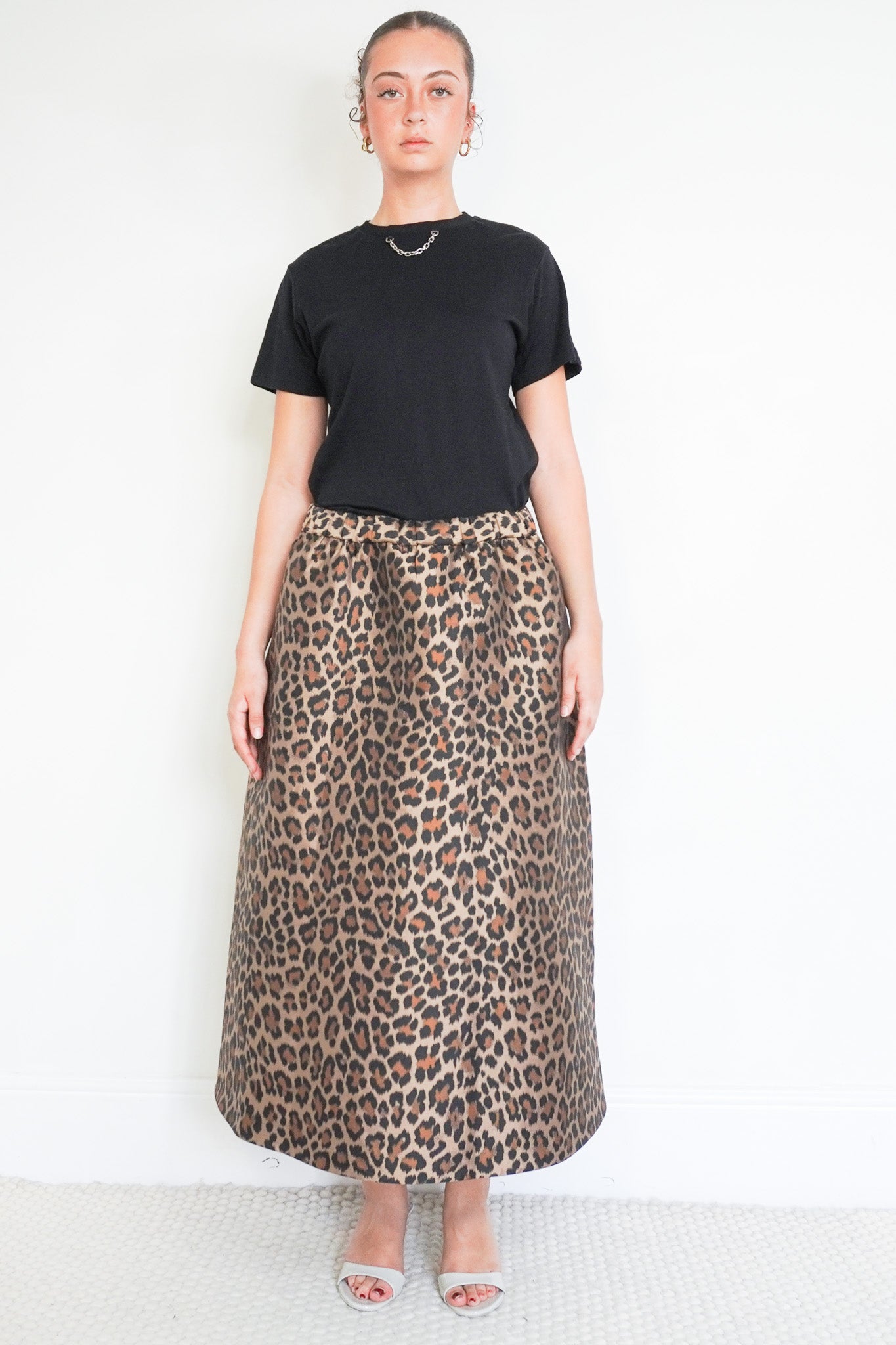 Front photo of the Kate Spade Leopard Print Skirt Chelsea London