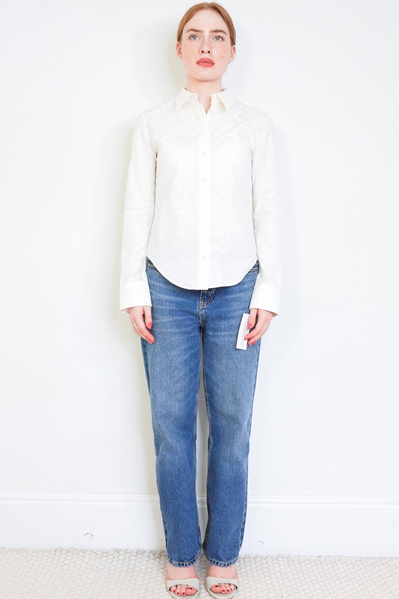 Front photo of the Louis Vuitton Textured Monogram Shirt Chelsea London