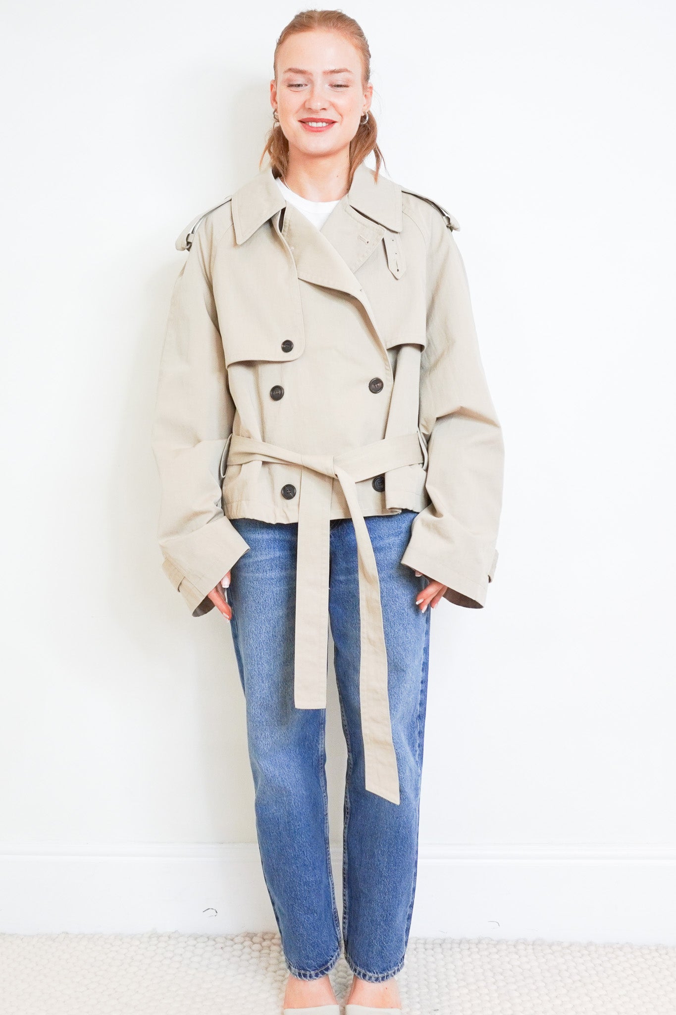 The Frankie Shop Short Trench RRP £300 | Authentic Preloved - Reloved Again