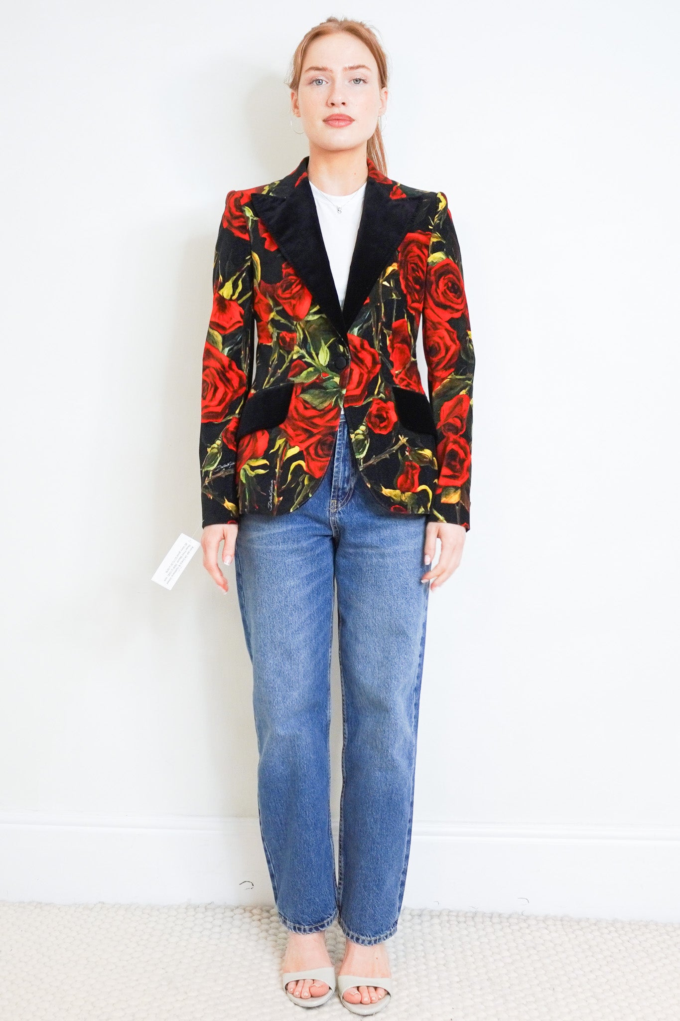 Dolce & Gabbana Velvet Rose Evening Jacket RRP £1500 | Authentic Preloved - Reloved Again