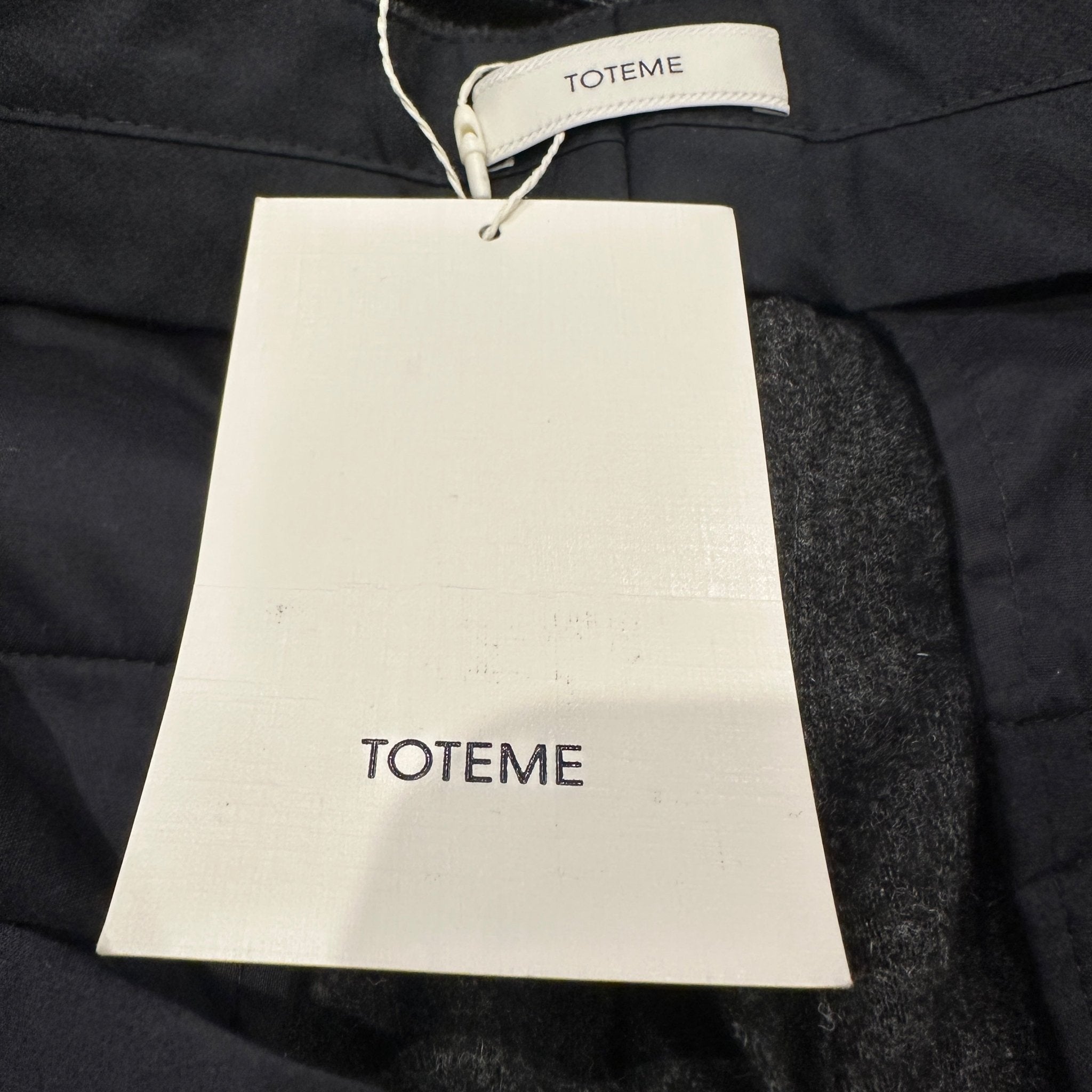 CURRENT SEASON Toteme Charcoal Melange Flannel Trousers RRP £420 | Authentic Preloved - Reloved Again