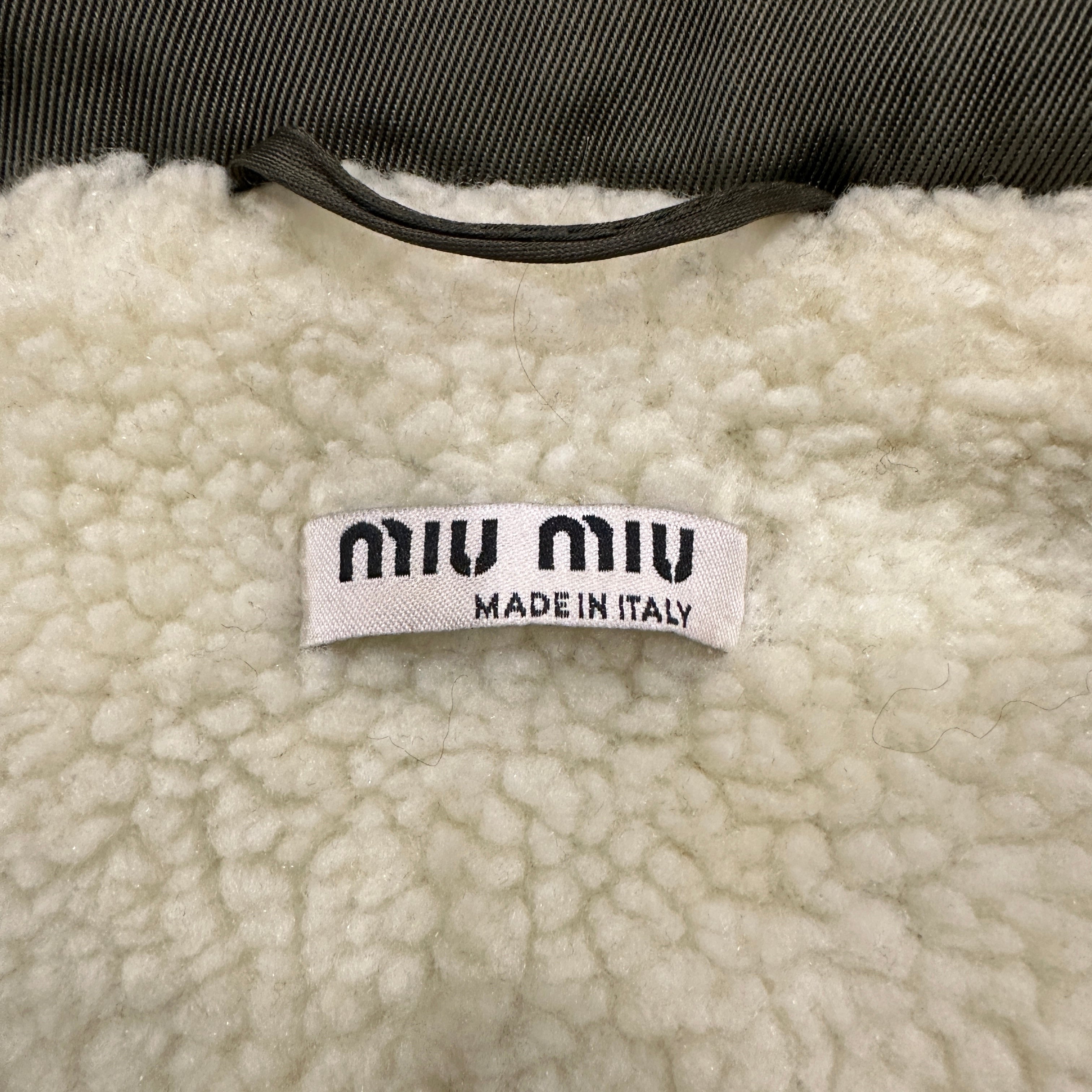 Miu Miu Green Fleece Lined Parka RRP £2000 | Authentic Preloved