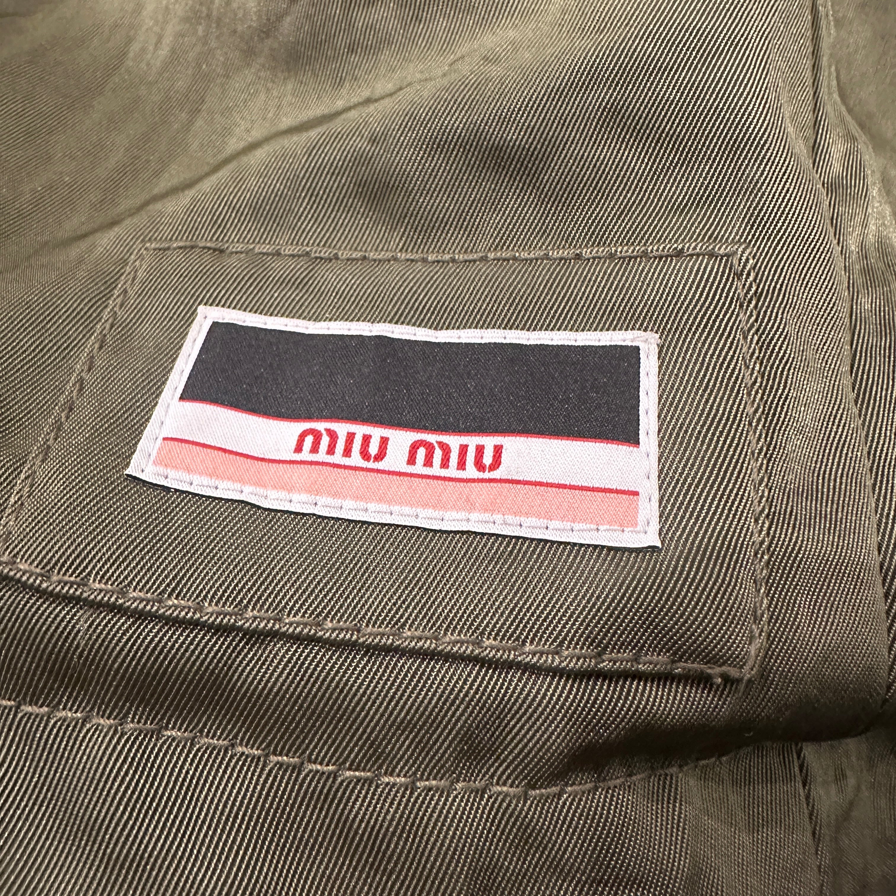 Miu Miu Green Fleece Lined Parka RRP £2000 | Authentic Preloved