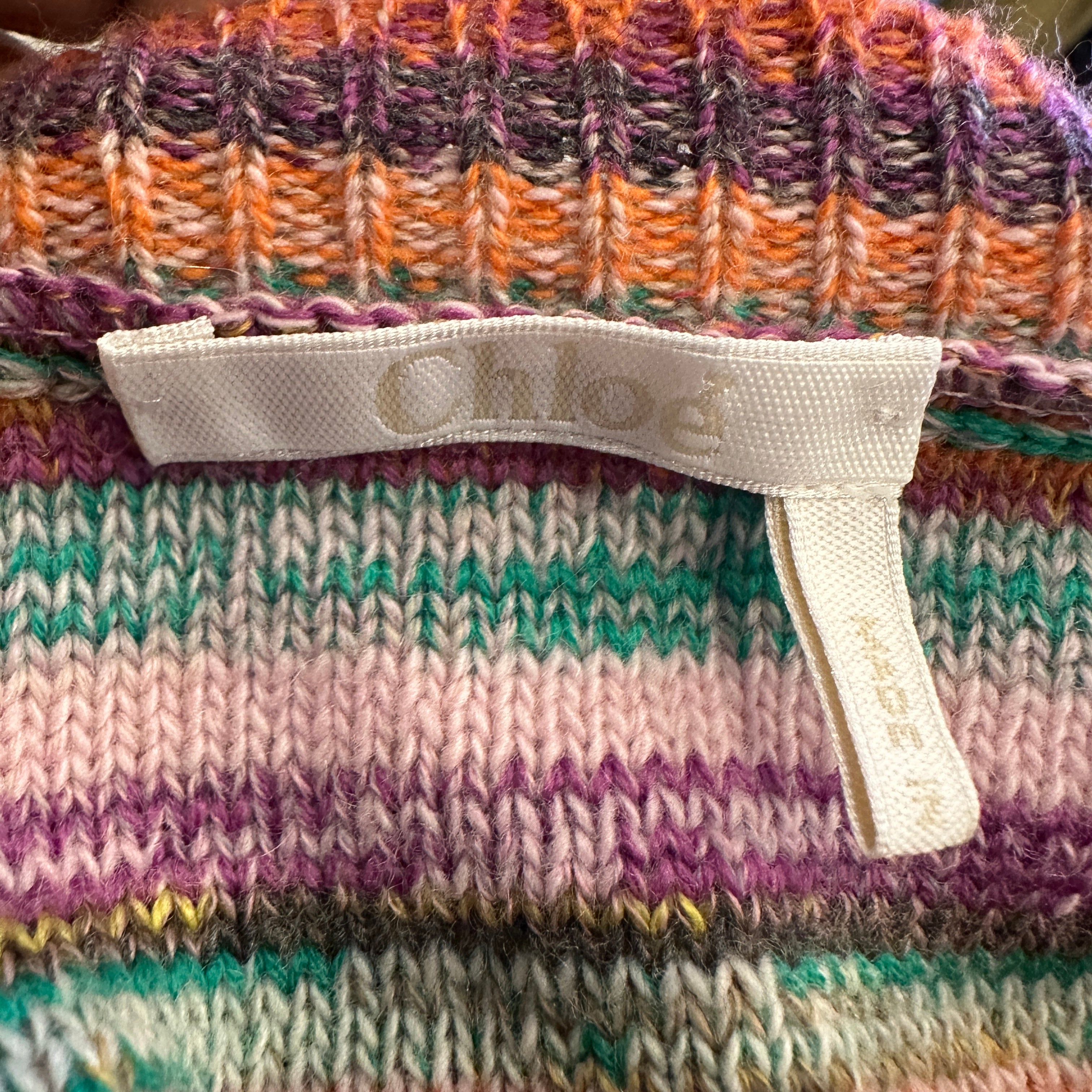 Chloe Multicolour Striped Jumper RRP £850 | Authentic Preloved