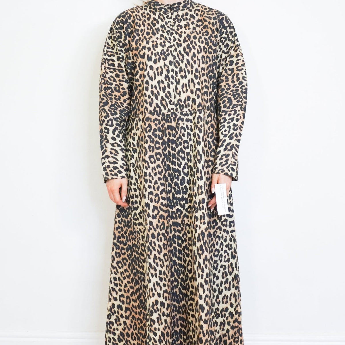 ganni printed cotton poplin shirt dress Ganni Cotton Poplin Shirt Dress - Black
