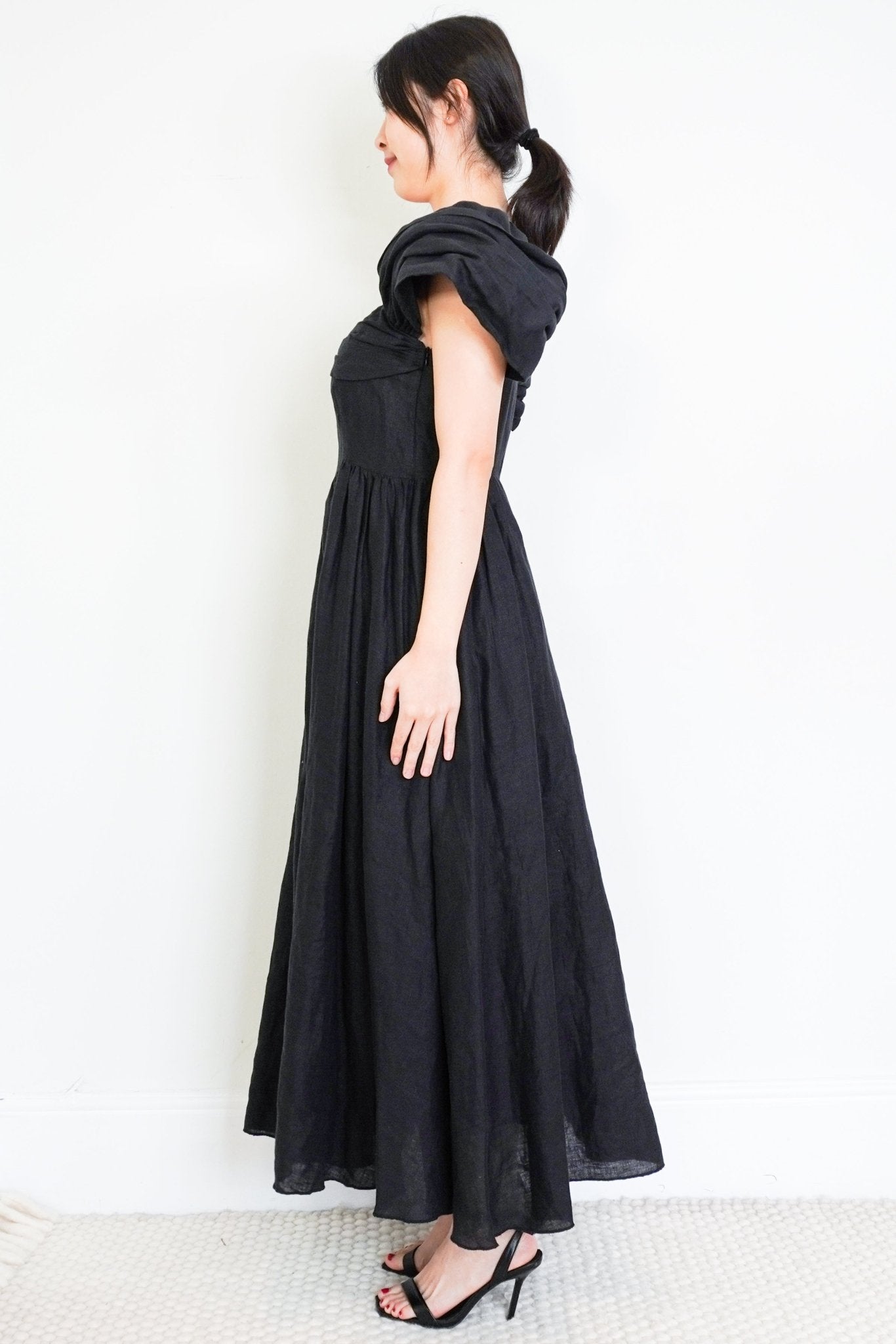 Gül Hürgel Black Linen Dress RRP £700 | Authentic Preloved - Reloved Again
