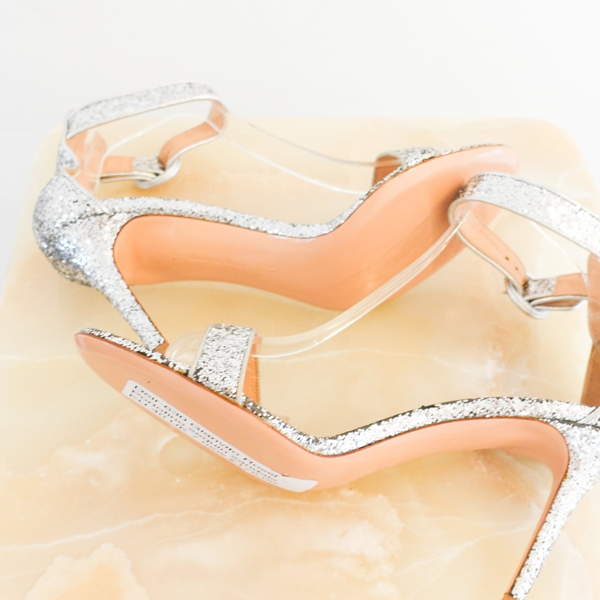 Gianvito Rossi Silver Portofino Sequin Pumps RRP £730 | Authentic Preloved - Reloved Again