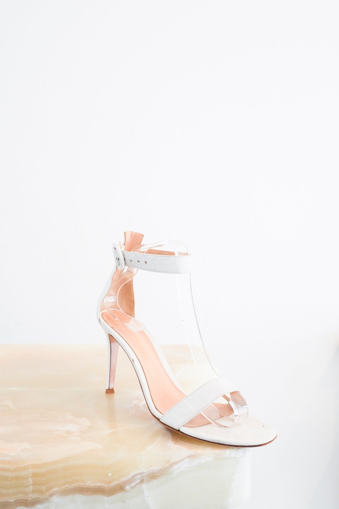 Gianvito Rossi White Portfino Heels RRP £730 | Authentic Preloved - Reloved Again