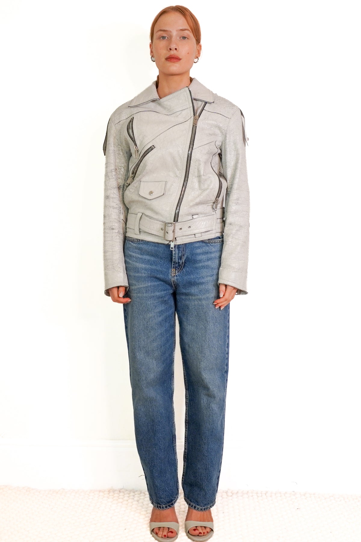 Givenchy Crackle Moto Jacket (RRP £4000) | Authentic Preloved front