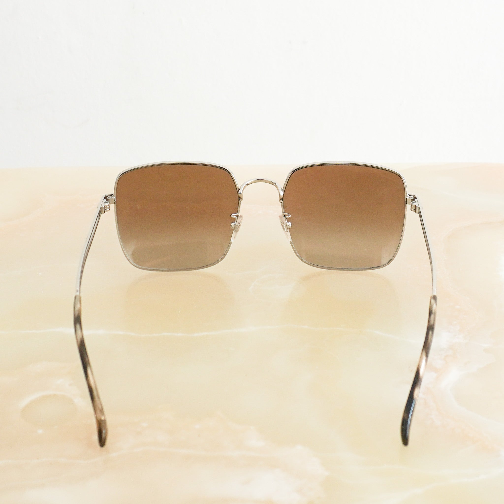 Givenchy GV 7148/F/S 010 NQ Silver Square Sunglasses back photo chelsea london